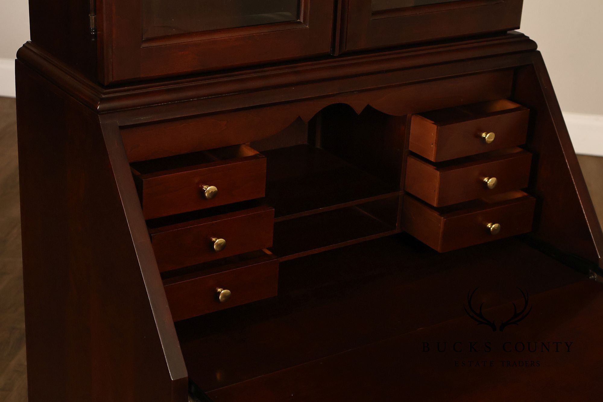 Jasper Cabinet Queen Anne Style Cherry Secretary Desk