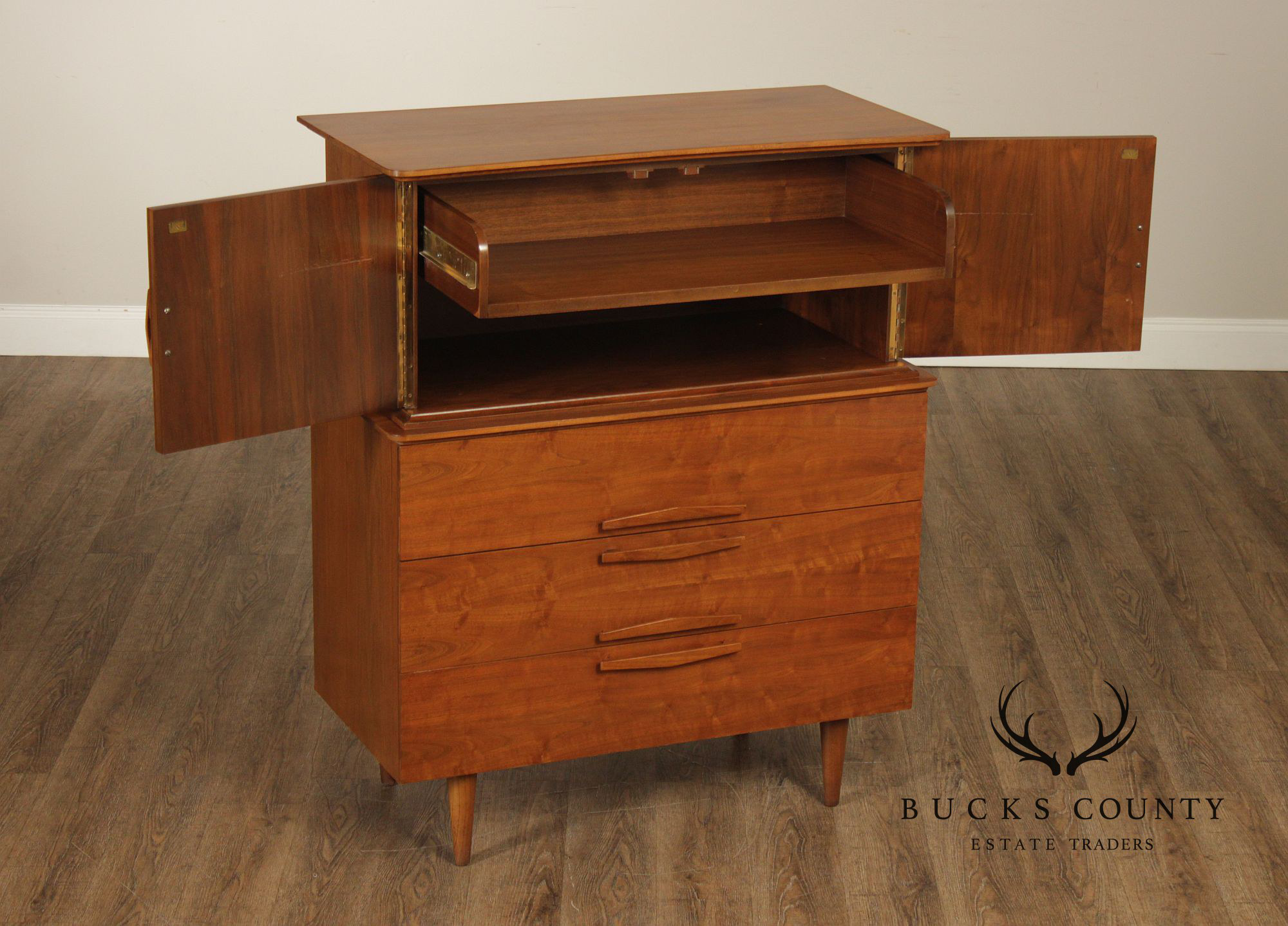 Mid Century Modern Walnut Gentleman's Chest