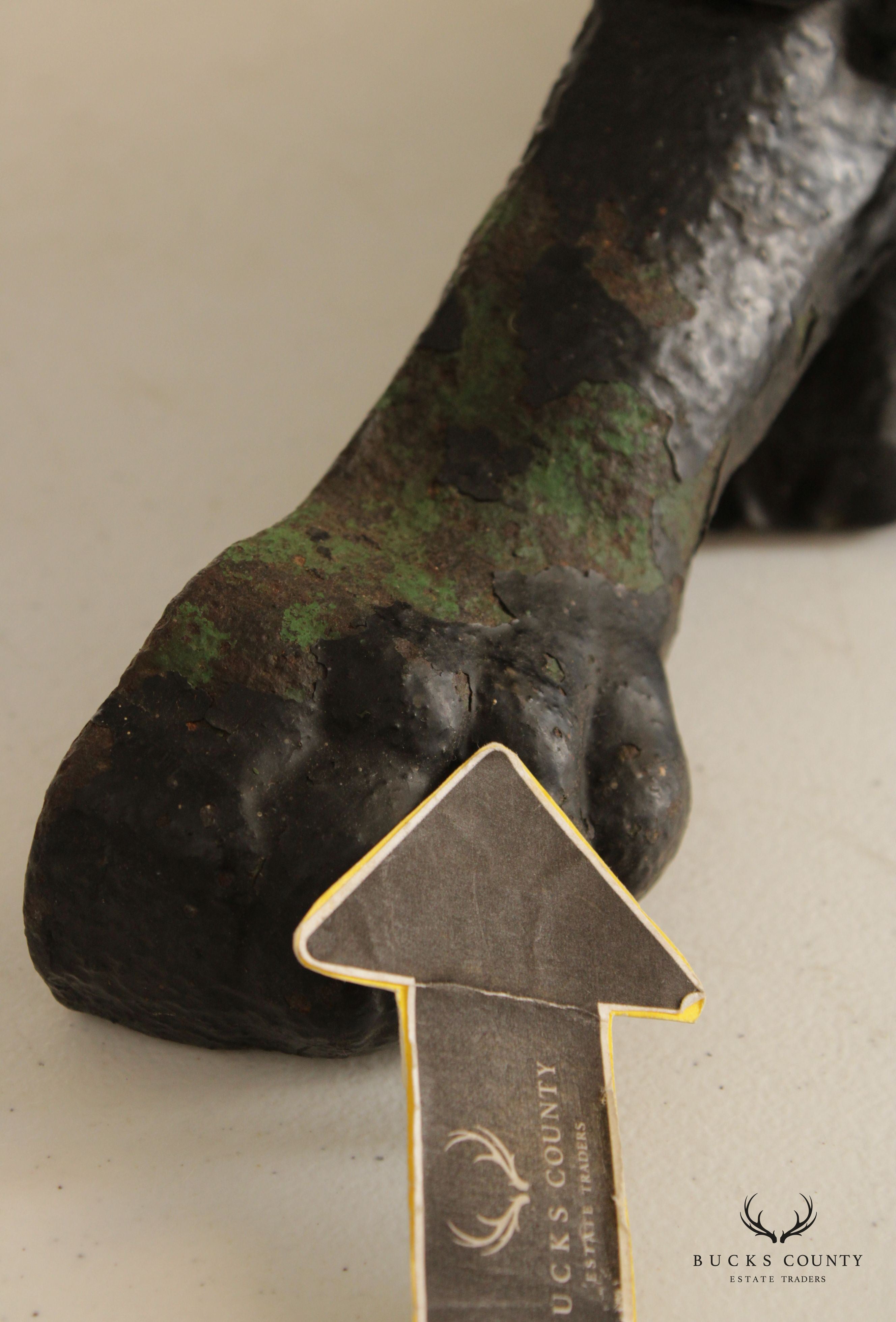 Antique Cast Iron Crouching Lion Doorstop