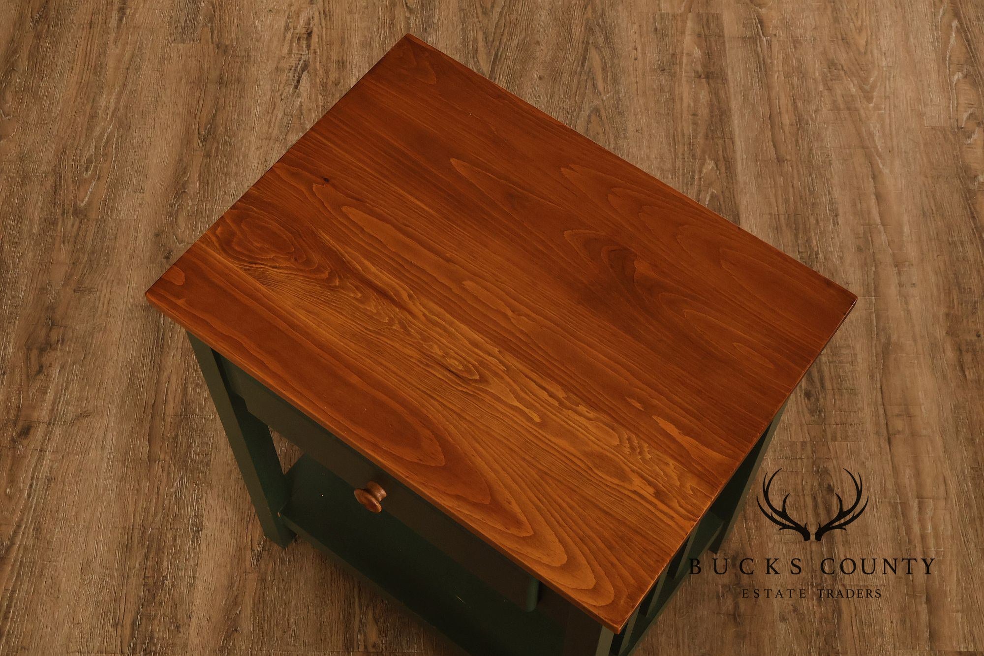 Mission Style Painted Spindle Nightstand