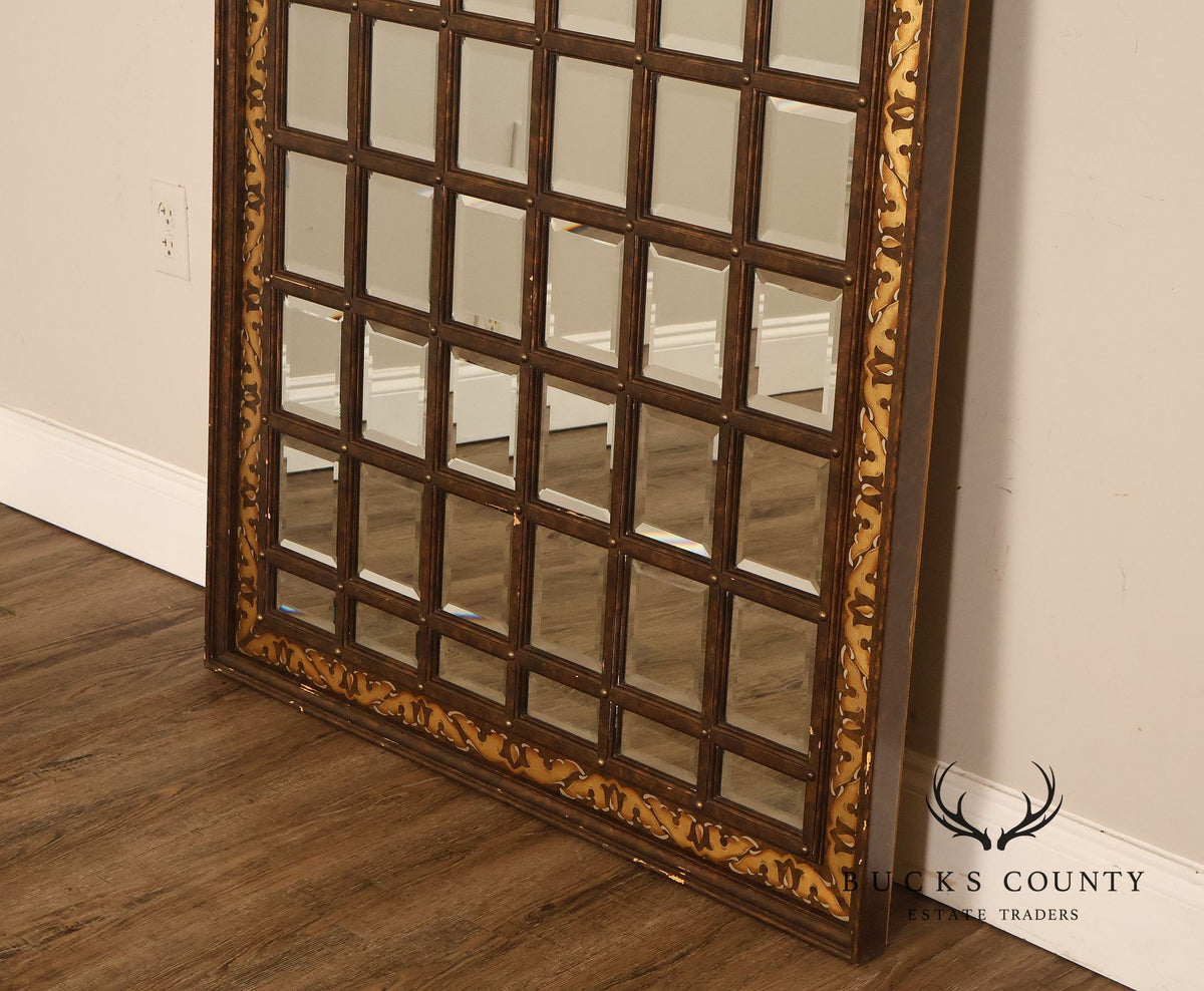 John Widdicomb British India Large Beveled Panel Wall Mirror