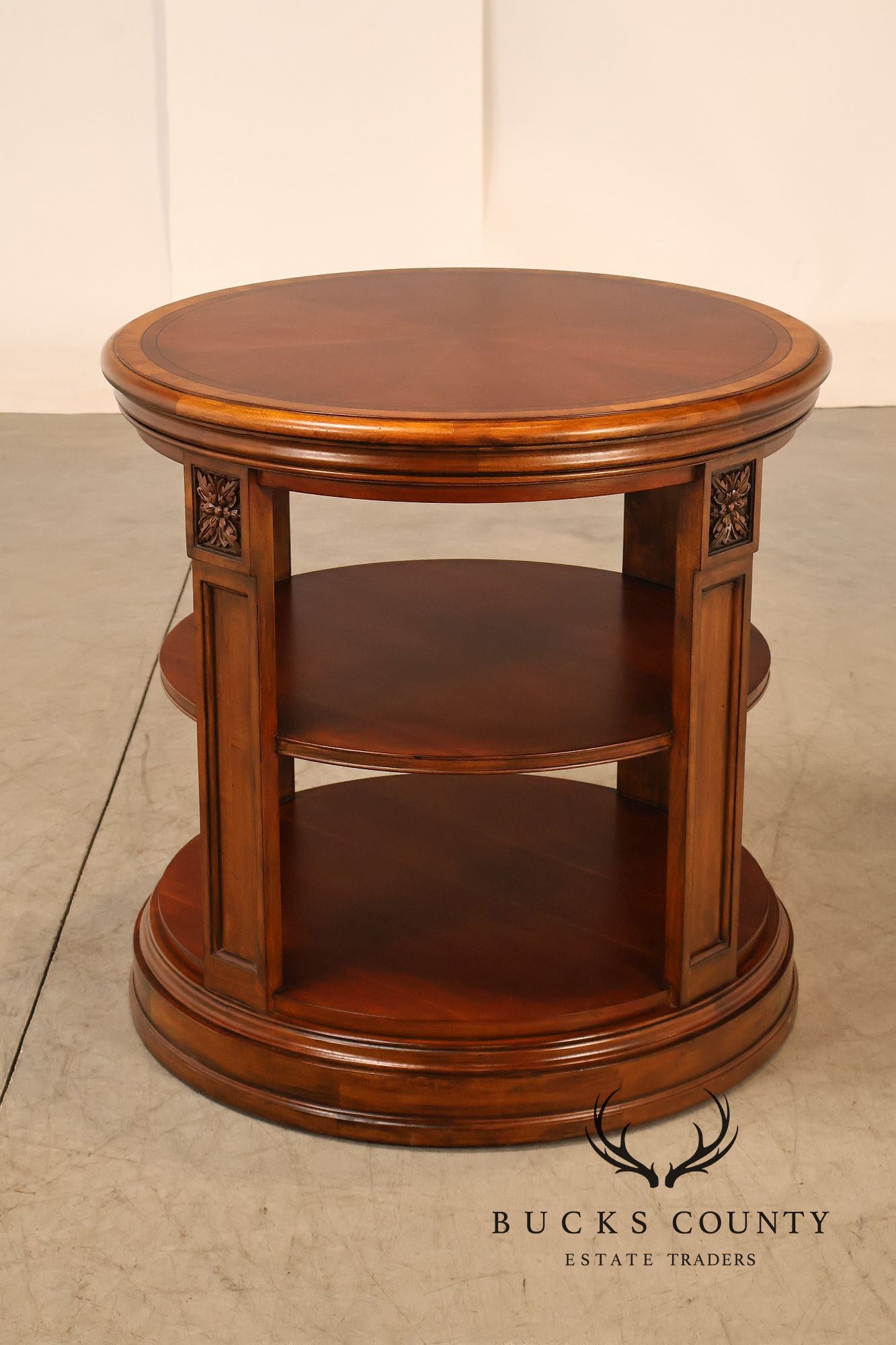 Ethan Allen Townhouse Collection Round Library Side Table