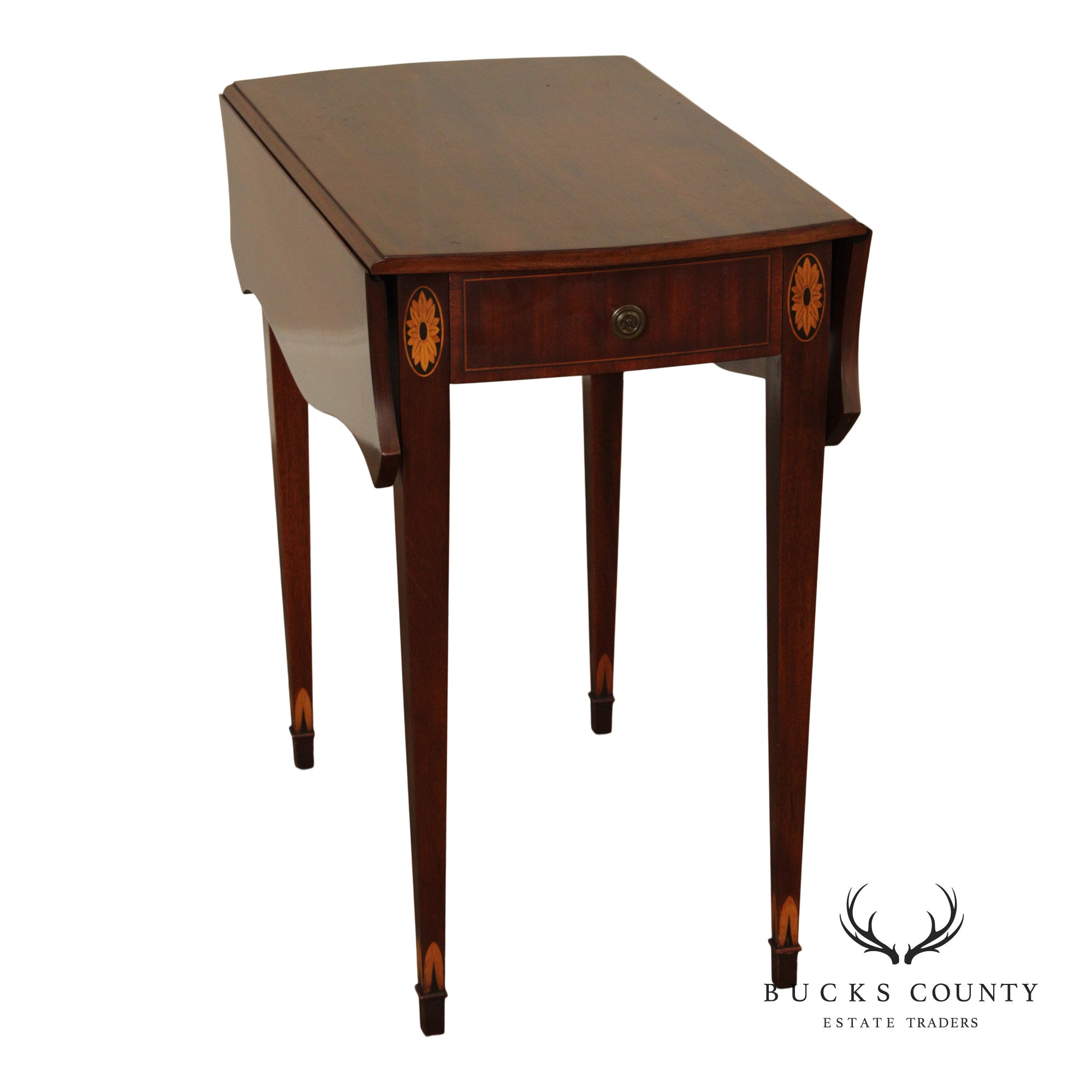 Kittinger Vintage Federal Style Mahogany Drop Leaf Pembroke Table