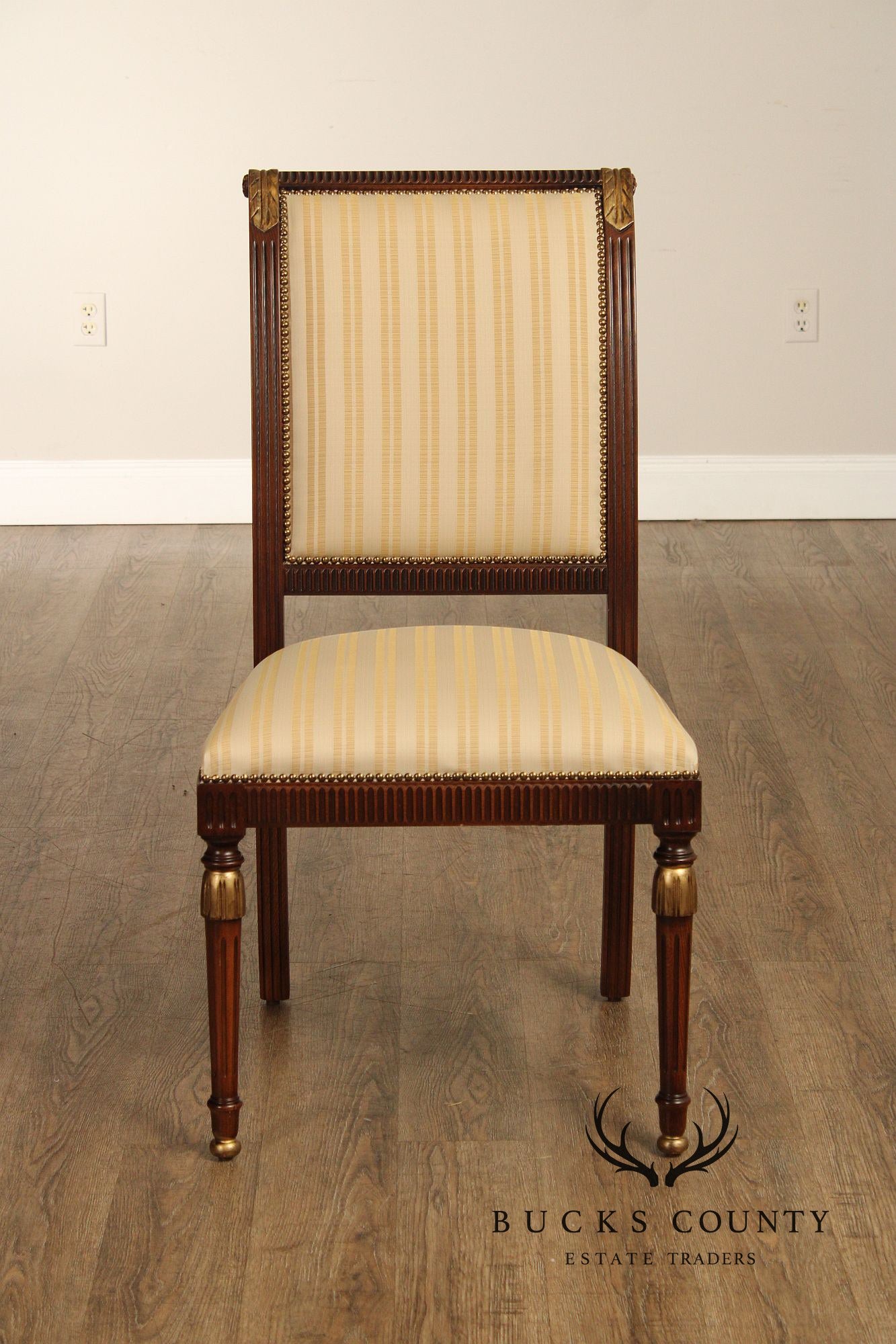 Italian Neoclassical Style Pair of Side Chairs