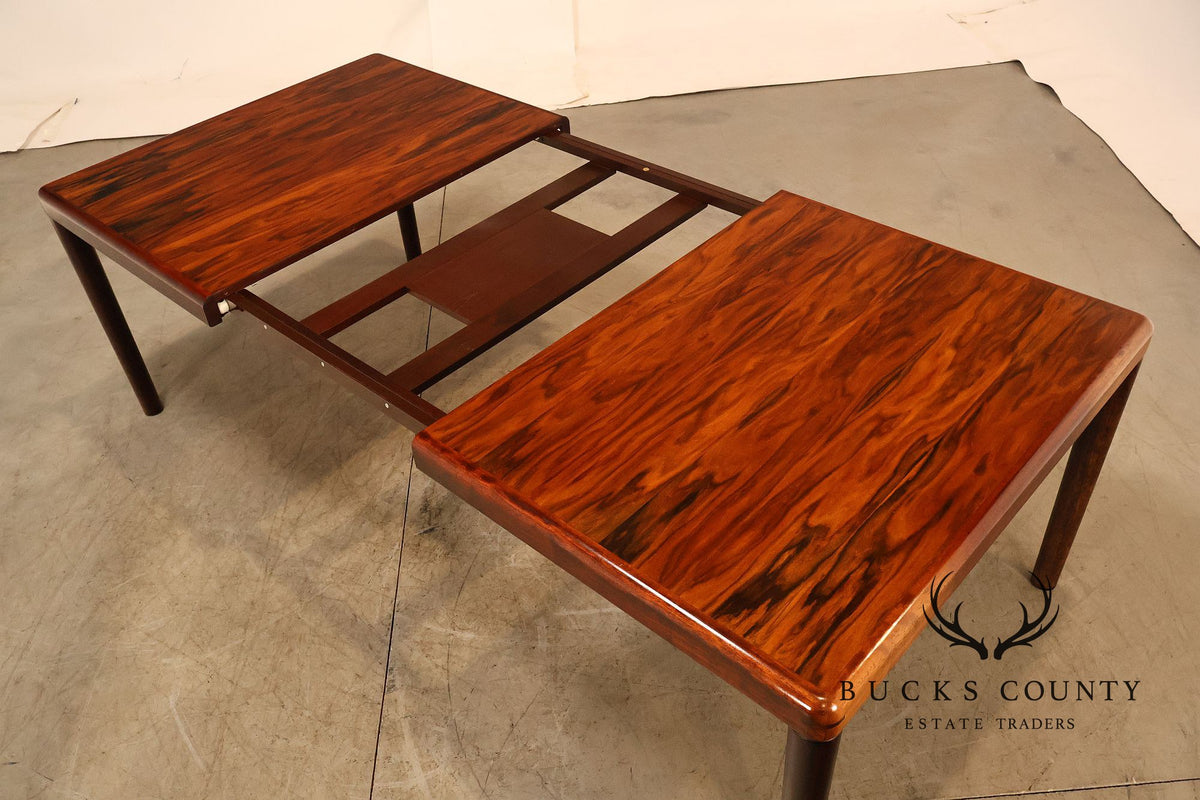 Dyrlund Danish Modern Rosewood Extension Dining Table