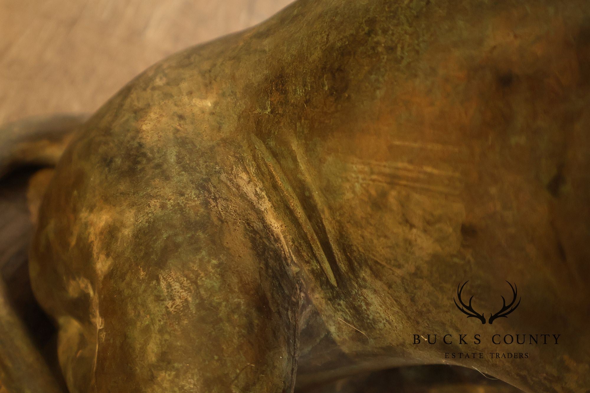 Egyptian Revival Bronze Pair Of Seated Cat Garden Sculptures