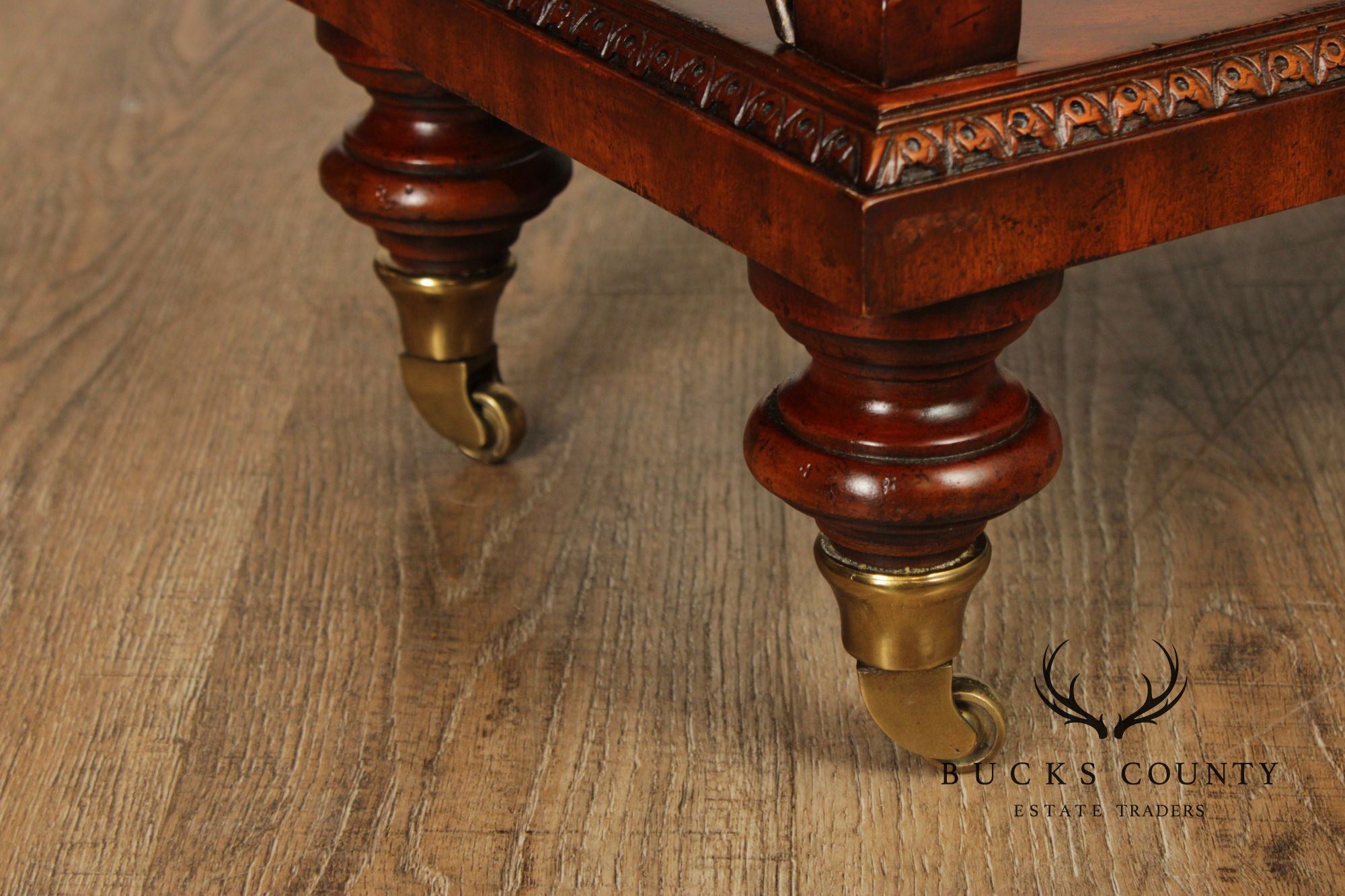 Maitland Smith George IV Style Pair of Mahogany Bookcases