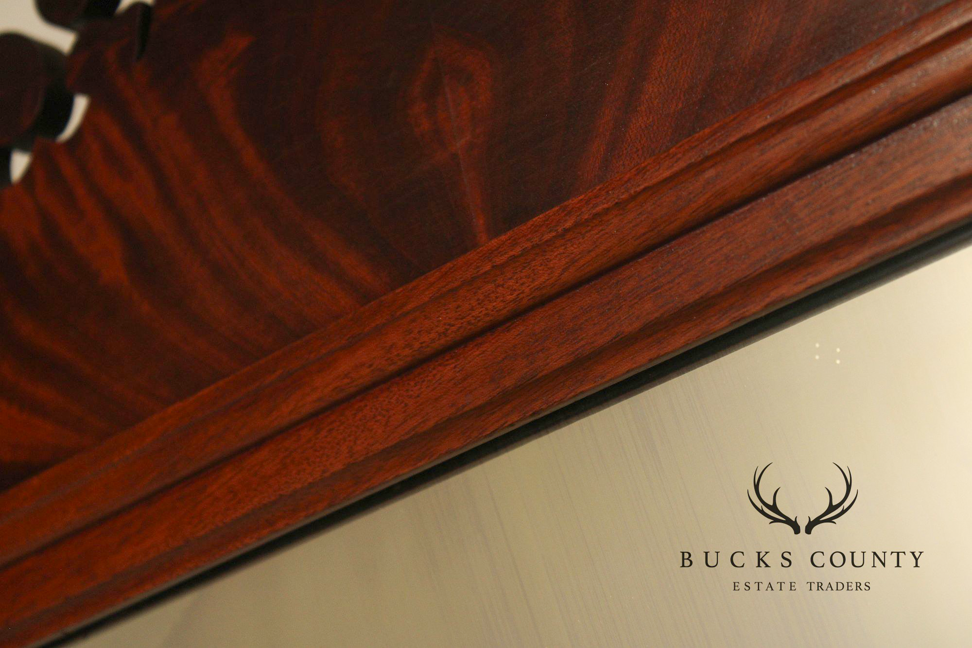 Chippendale Style Custom Quality Mahogany Wall Mirror