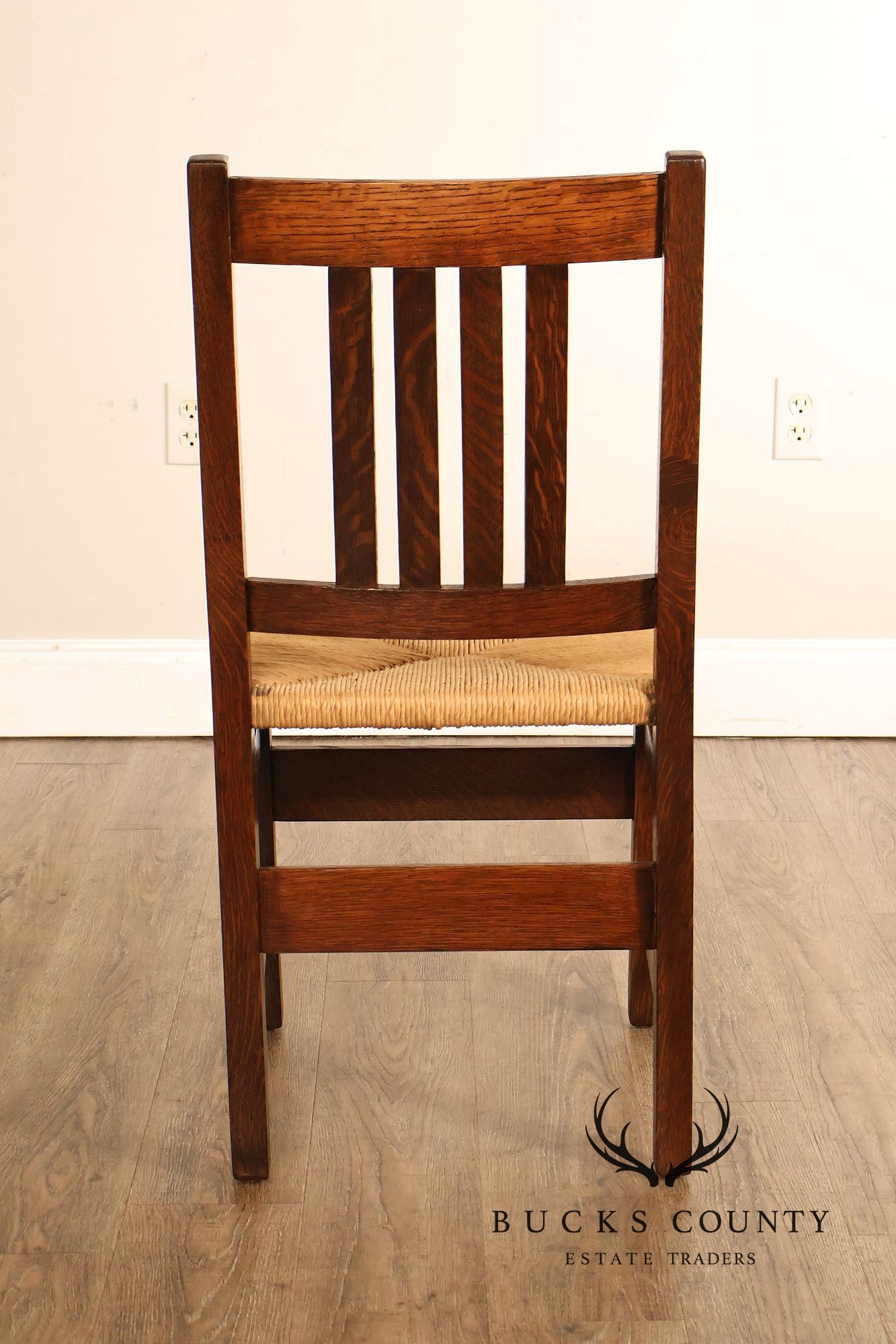 Antique L. & J.G. Stickley Arts And Crafts Oak Side Chair #370