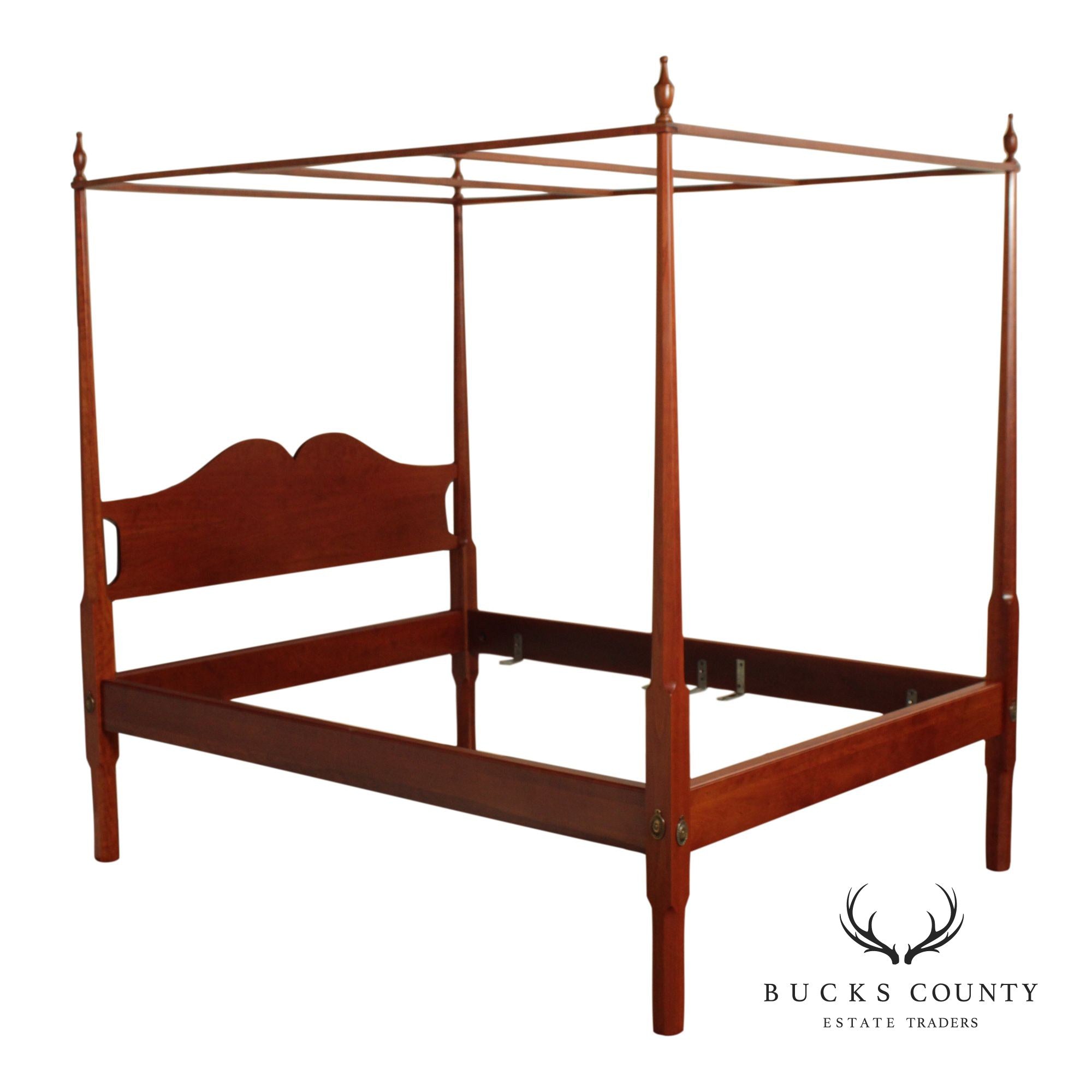 Norman’s Reproductions Solid Cherry Queen Size Four Poster Canopy Bed