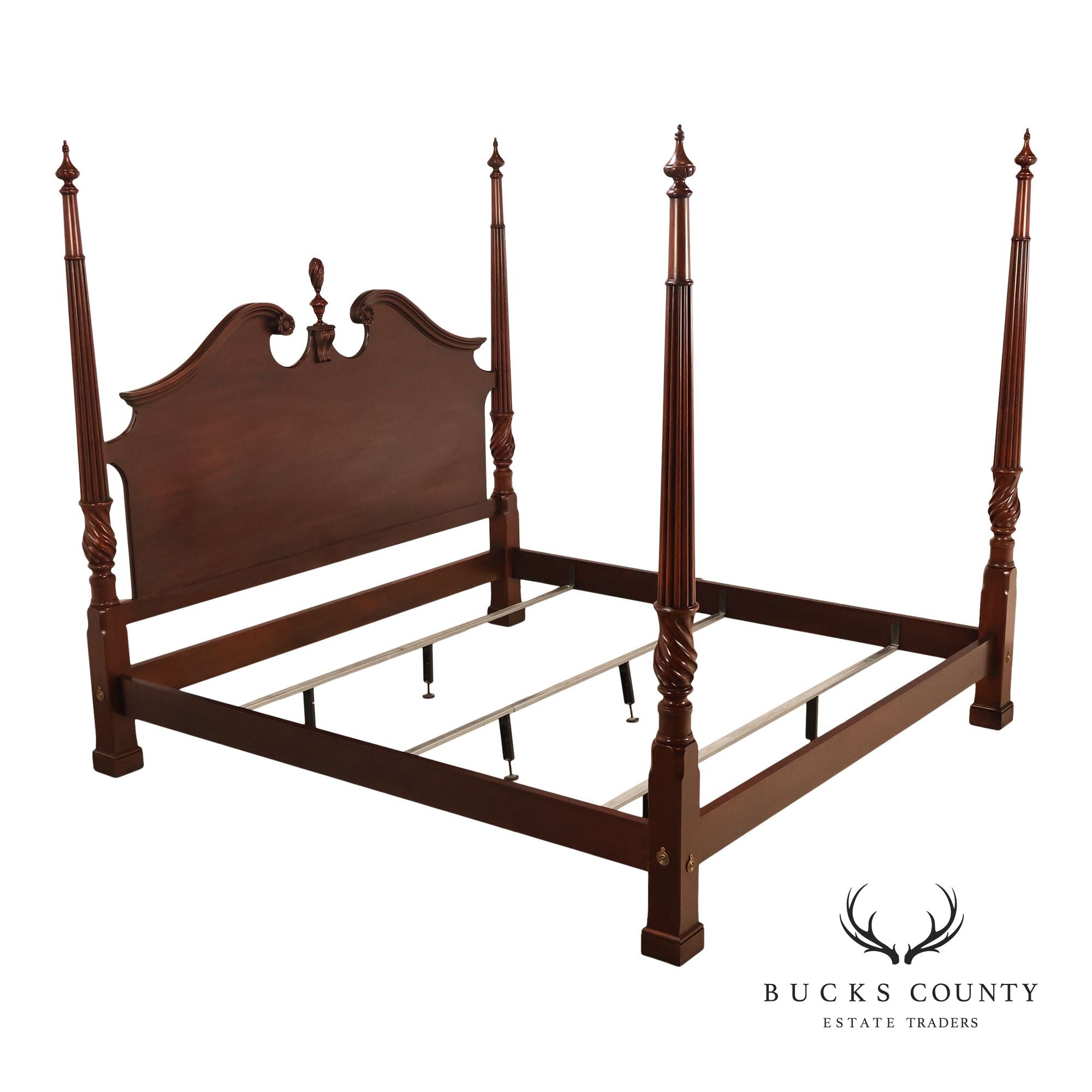Henkel Harris King Mahogany Poster Bed
