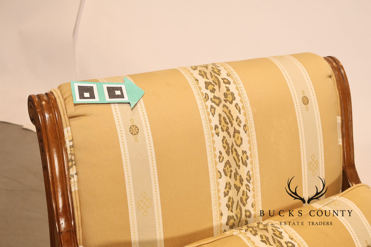 Sherrill Furniture Regency Style Pair of Bergere Armchairs