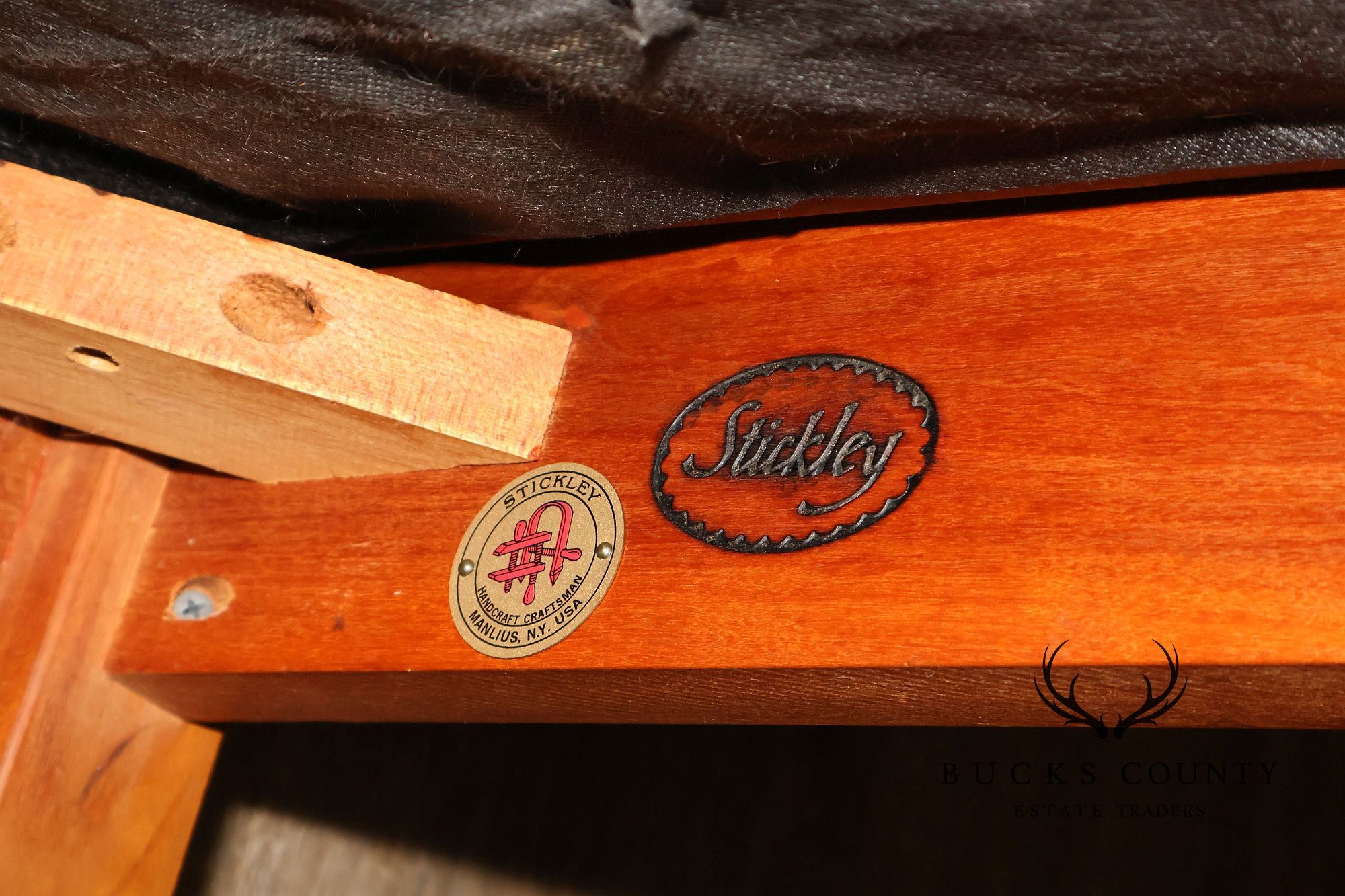 Stickley Mission Collection Cherry and Leather Rocker
