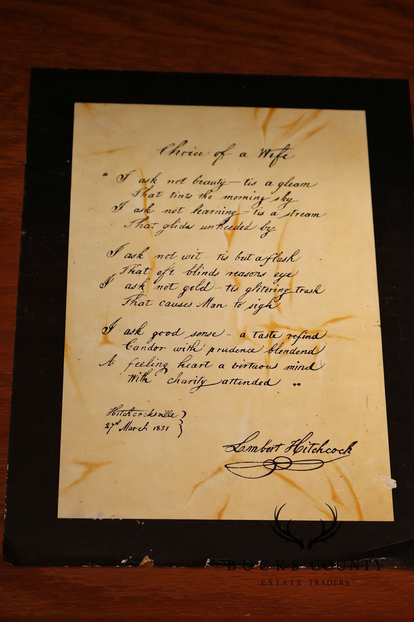 Hitchcock Two Piece Maple Step Back Hutch