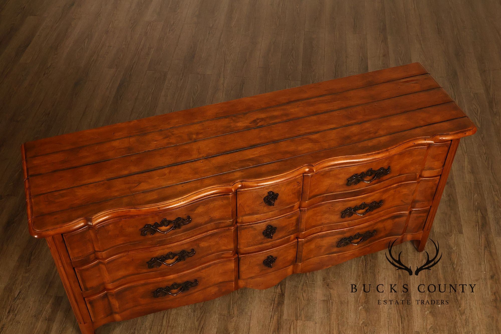 Century Louis XV Style French Provincial Triple Dresser