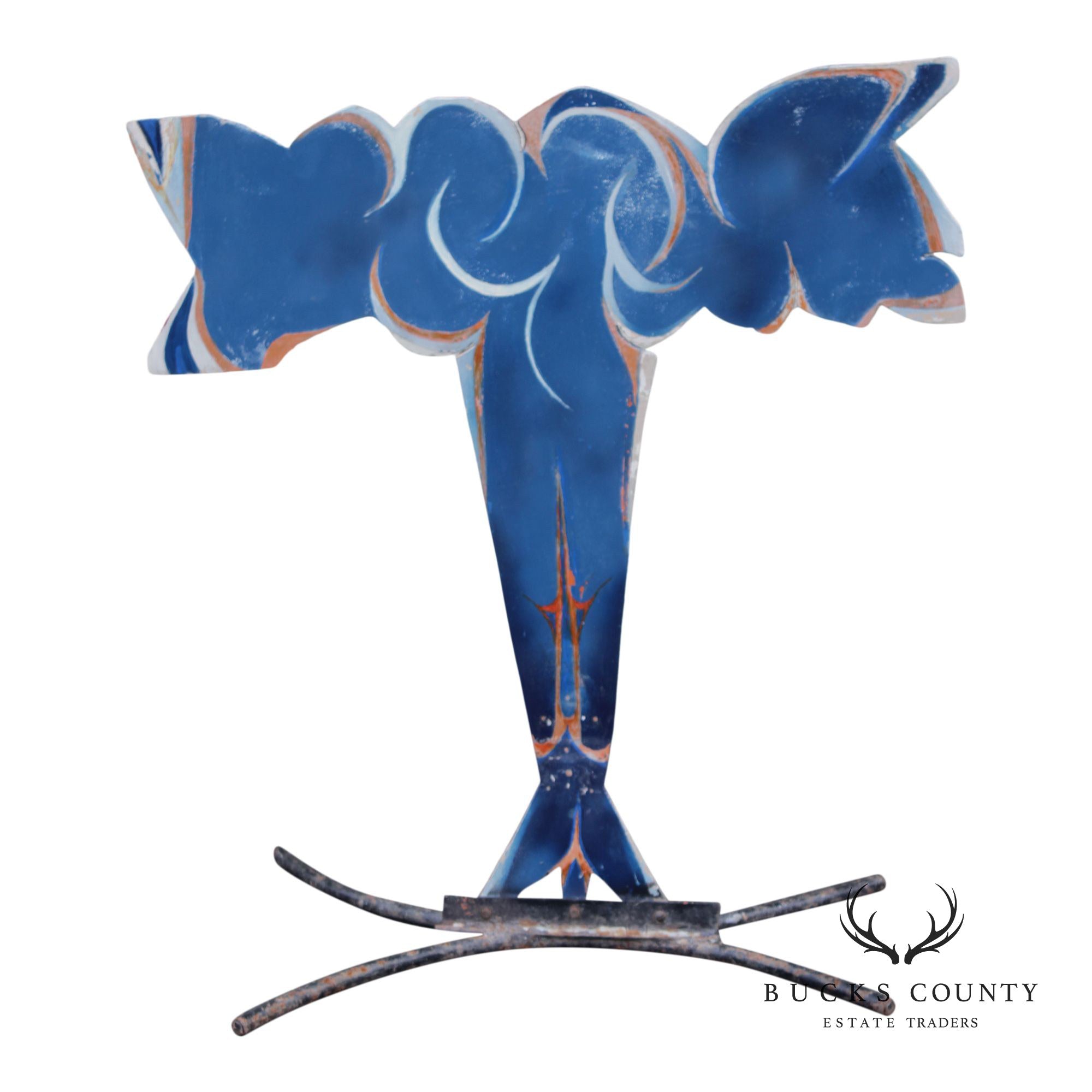 Raymond Rocklin Painted Metal Abstract Sculpture