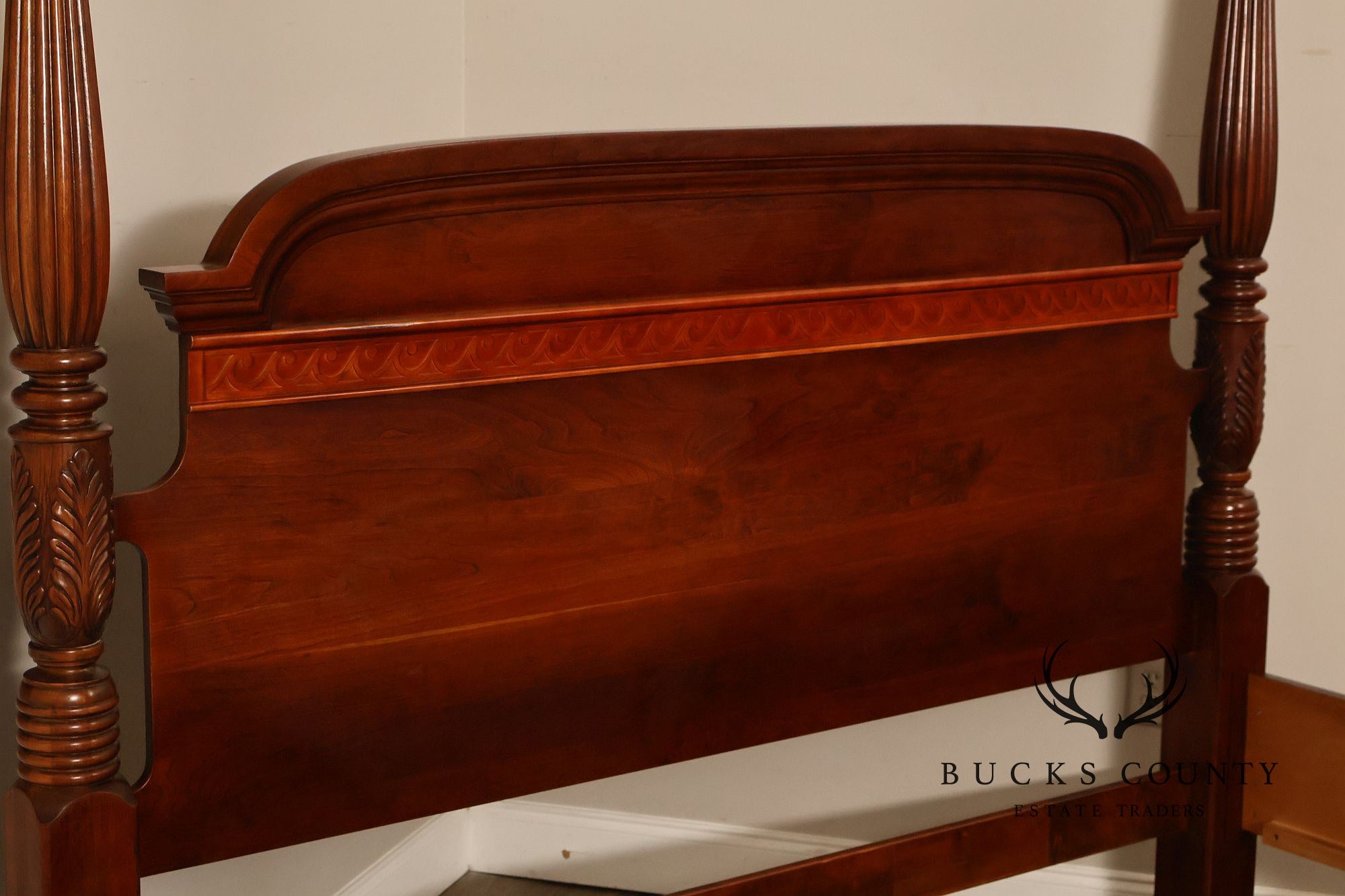 Pennsylvania House Carved Cherry King Poster Bed