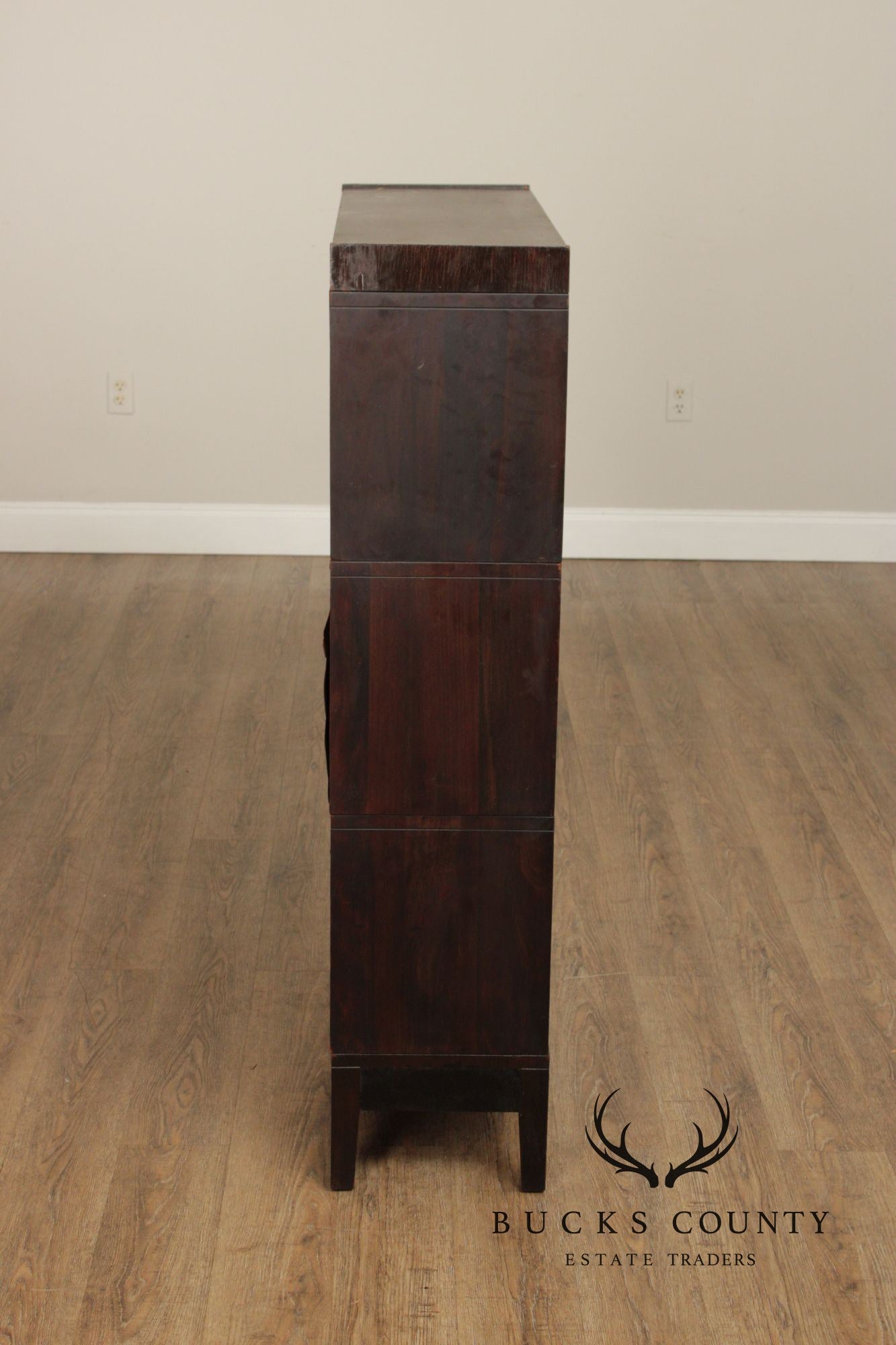 Macey Vintage Mahogany Three Section Barrister Bookcase