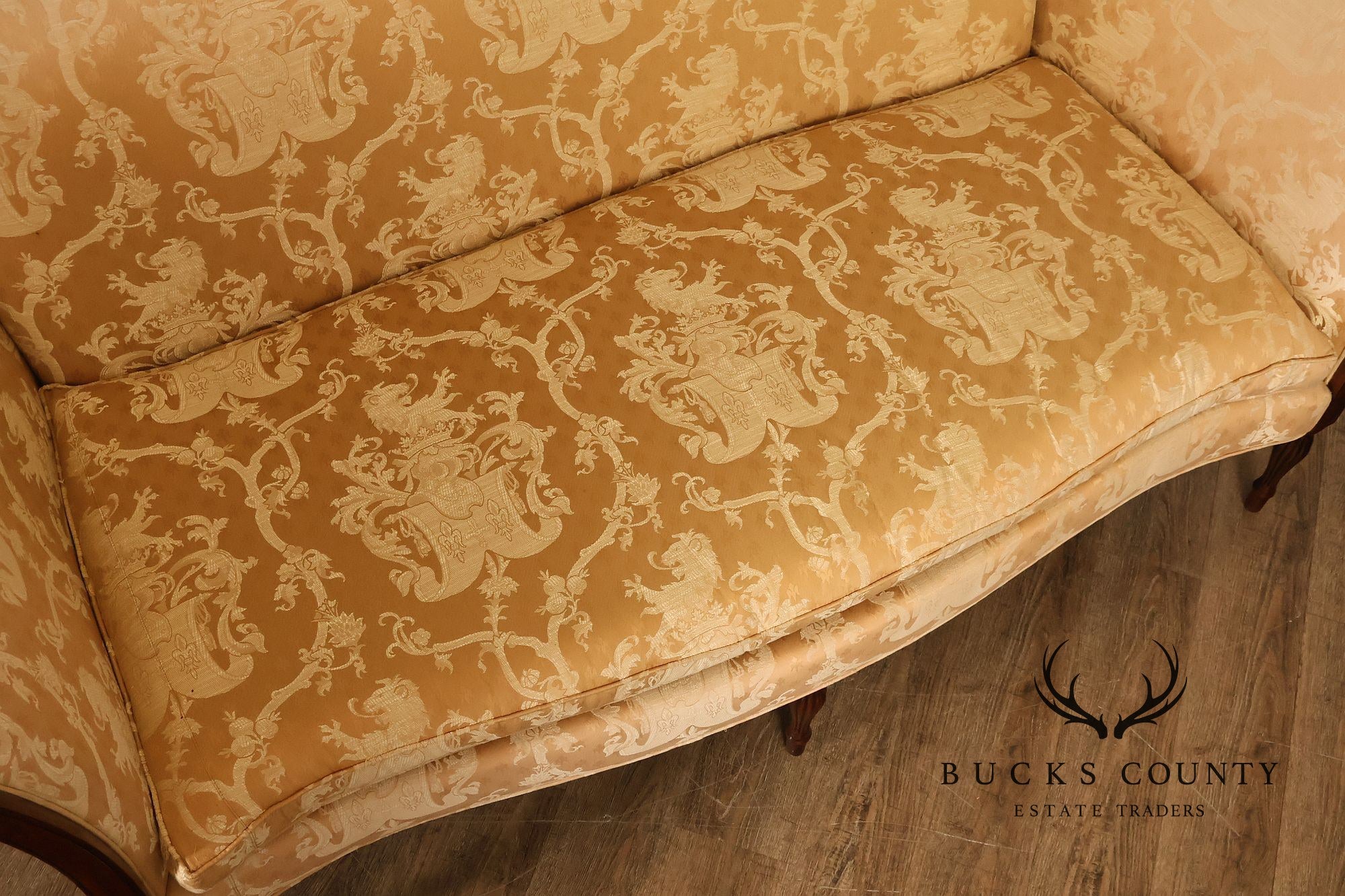 Southwood Sheraton Style Camelback Upholstered Sofa