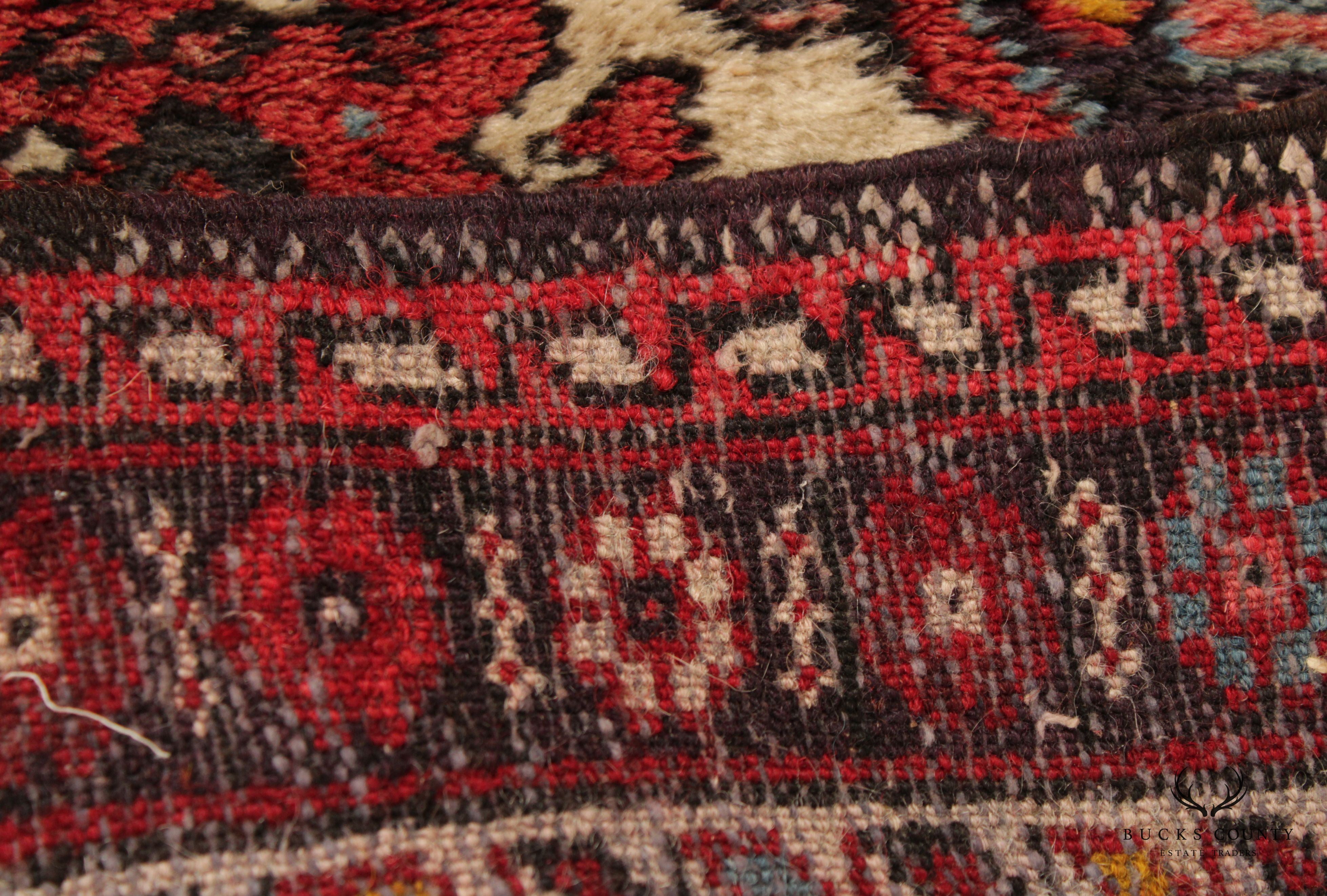 Vintage Afghan Kazak Area Rug, 4' x 2.5'