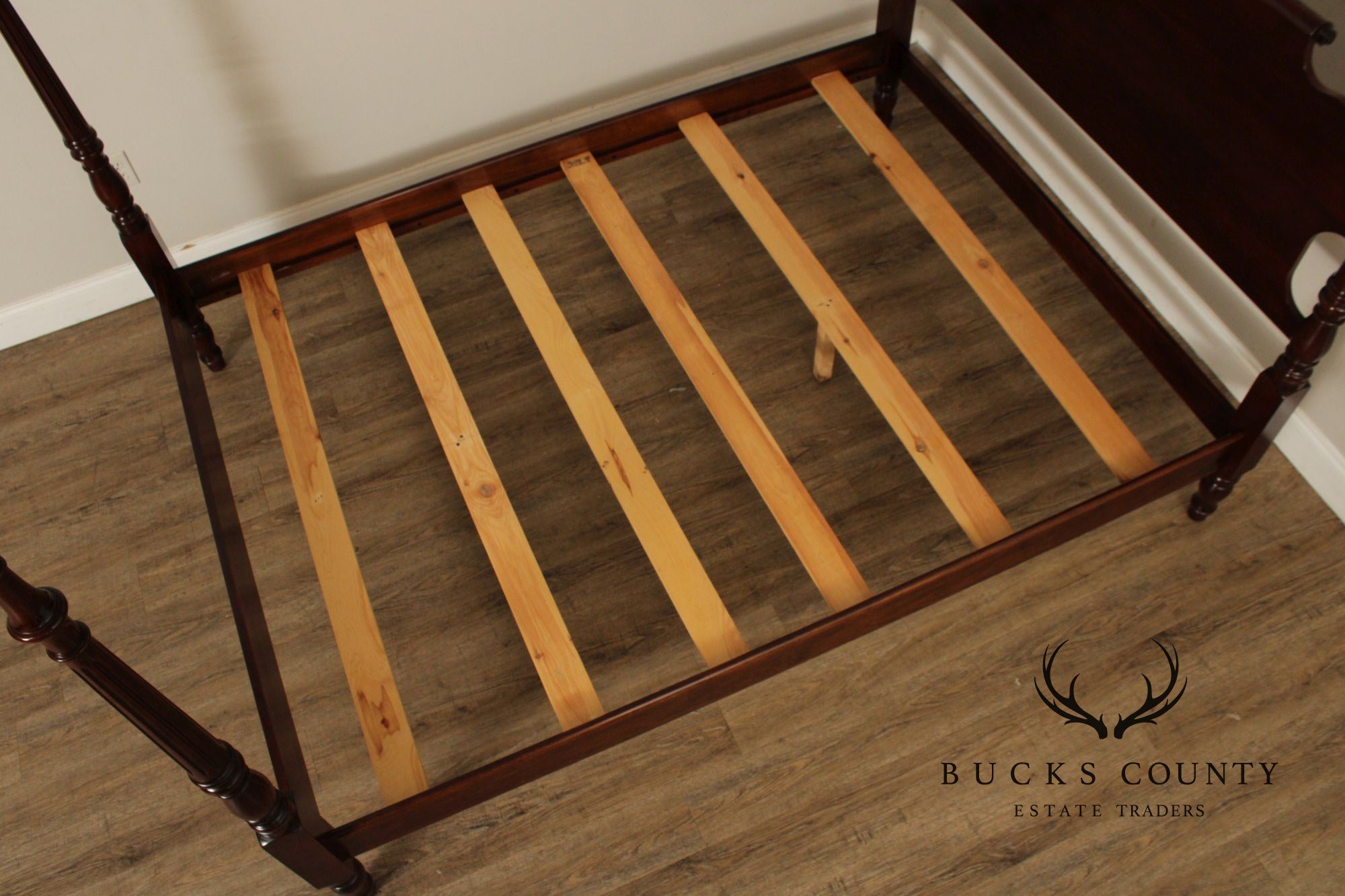 Statton Carved Cherry Queen Poster Bed