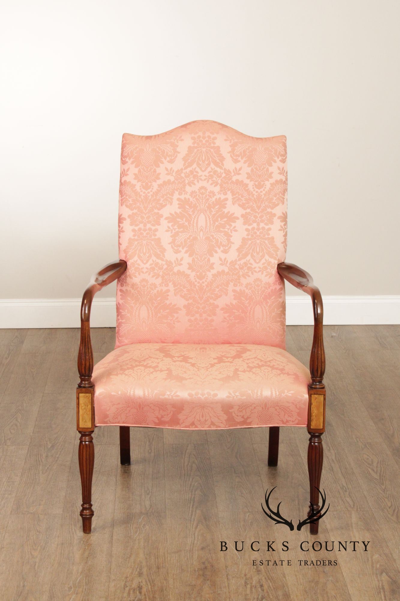 Hickory Chair Federal Style Inlaid Mahogany Armchair
