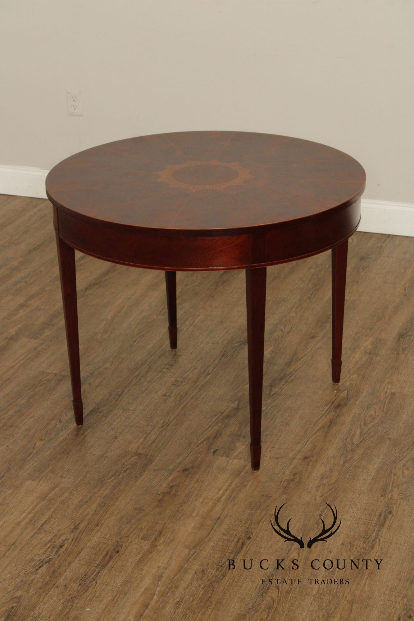 Baker Federal Style Inlaid Mahogany Center Table