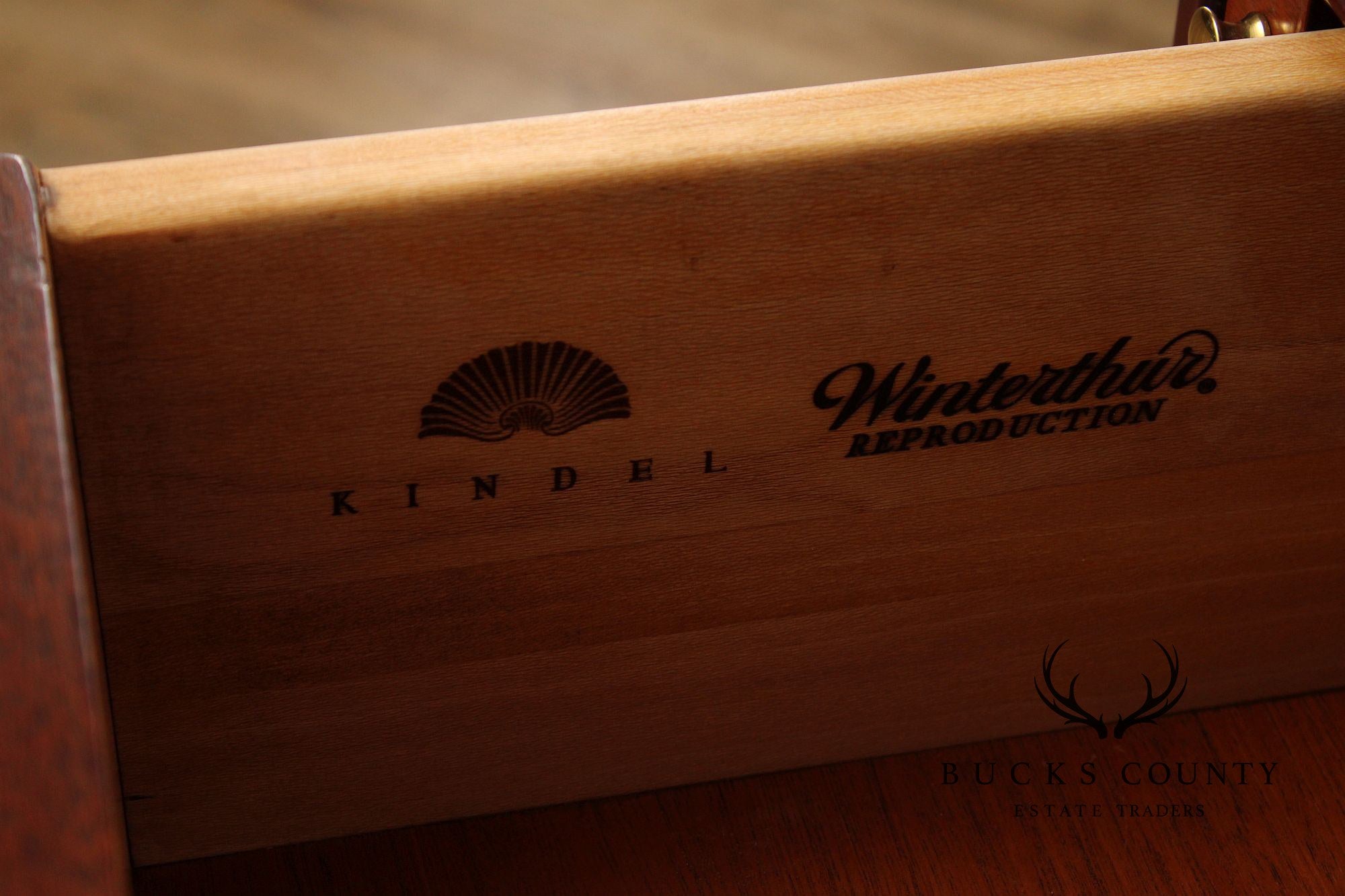 Kindel Winterthur Reproduction Mahogany Secretary Desk