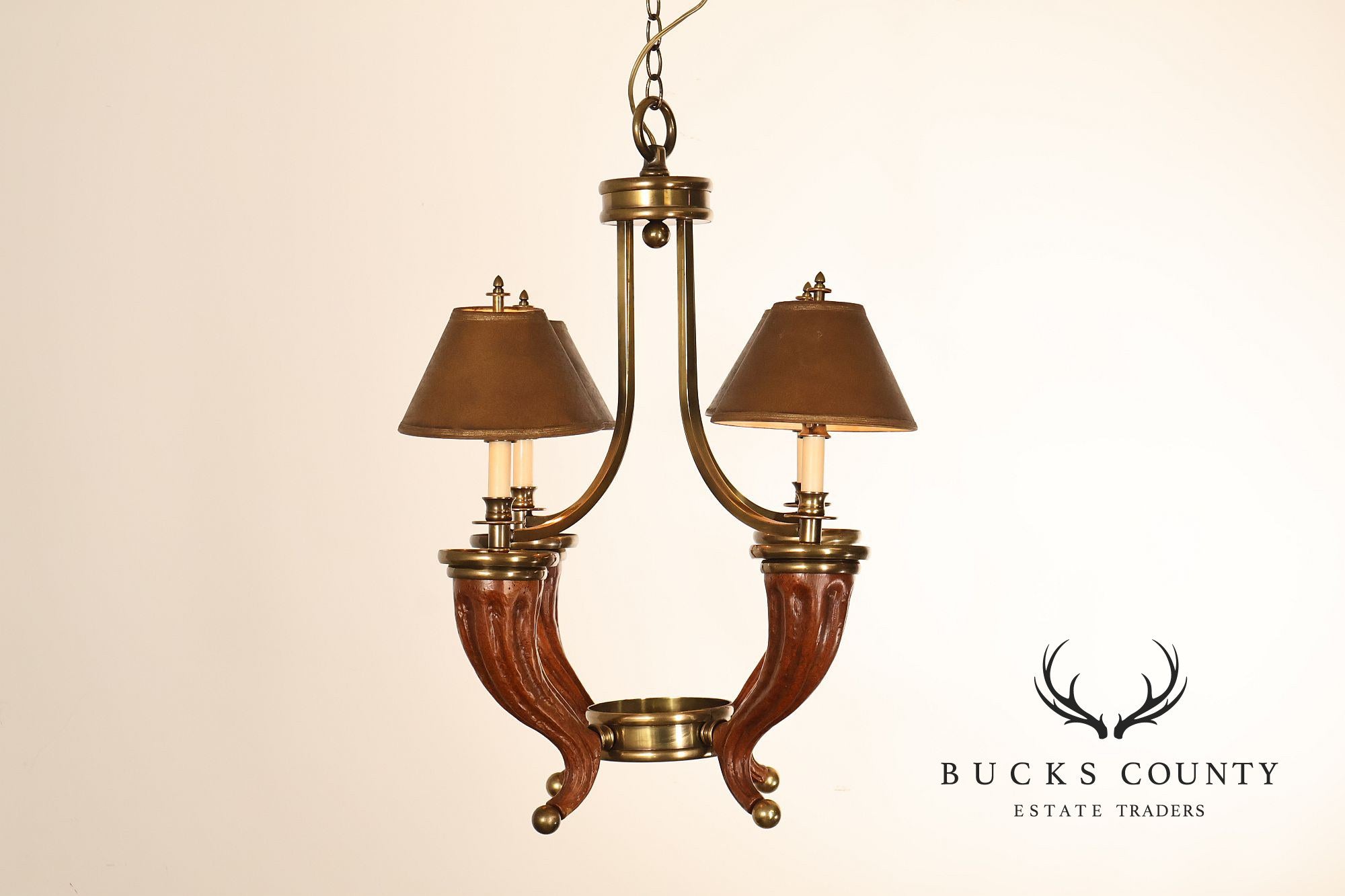 Chapman Horn Four Light Chandelier