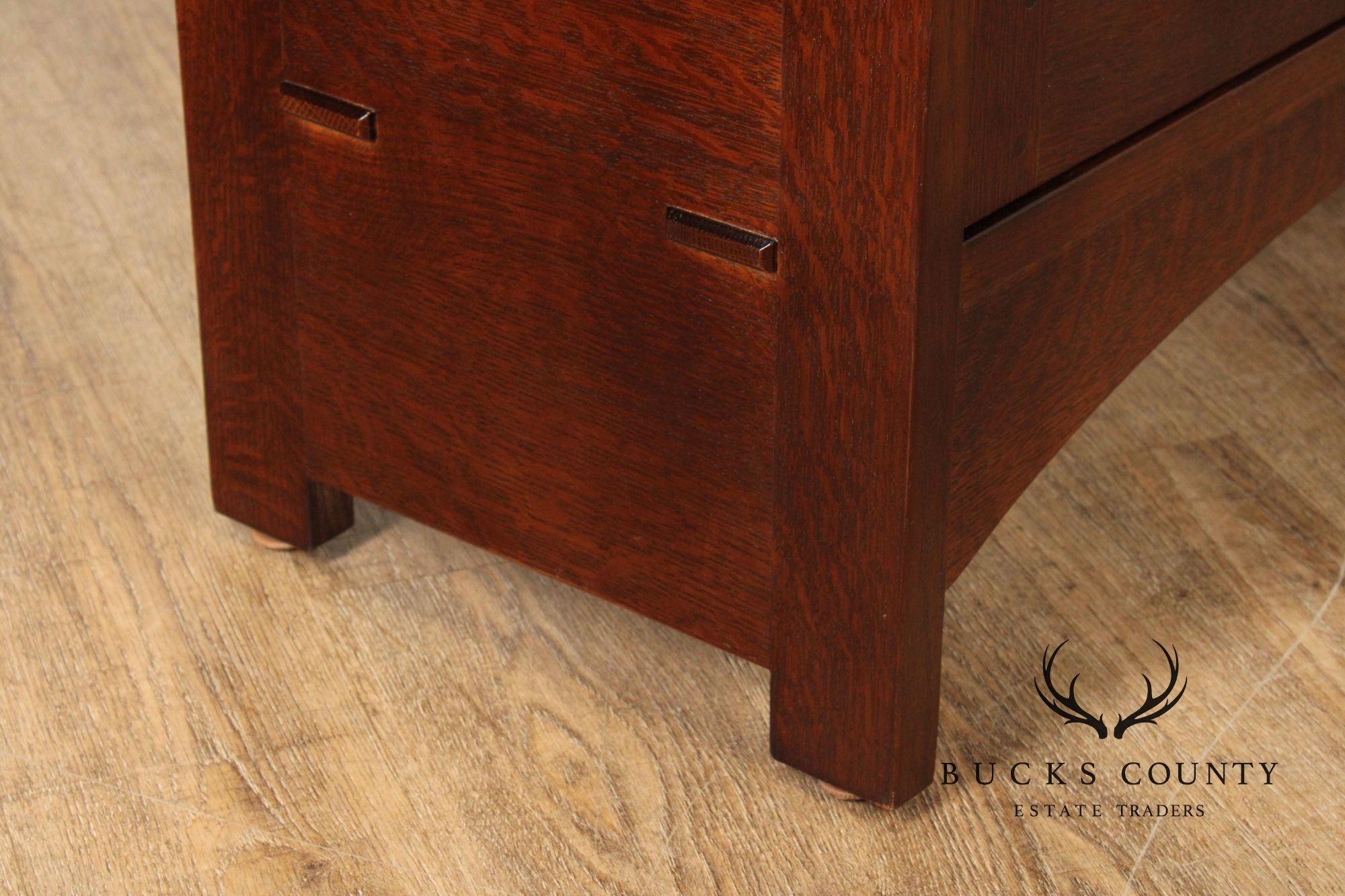 Stickley Mission Collection Oak Display Cabinet