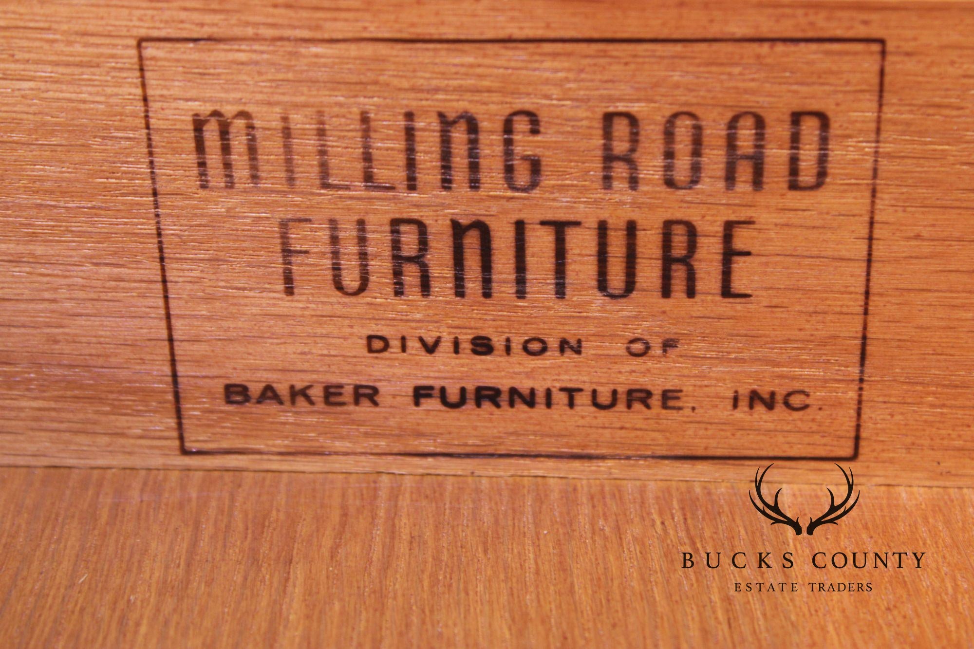 Milling Road by Baker Mid-Century Modern Walnut Credenza Sideboard