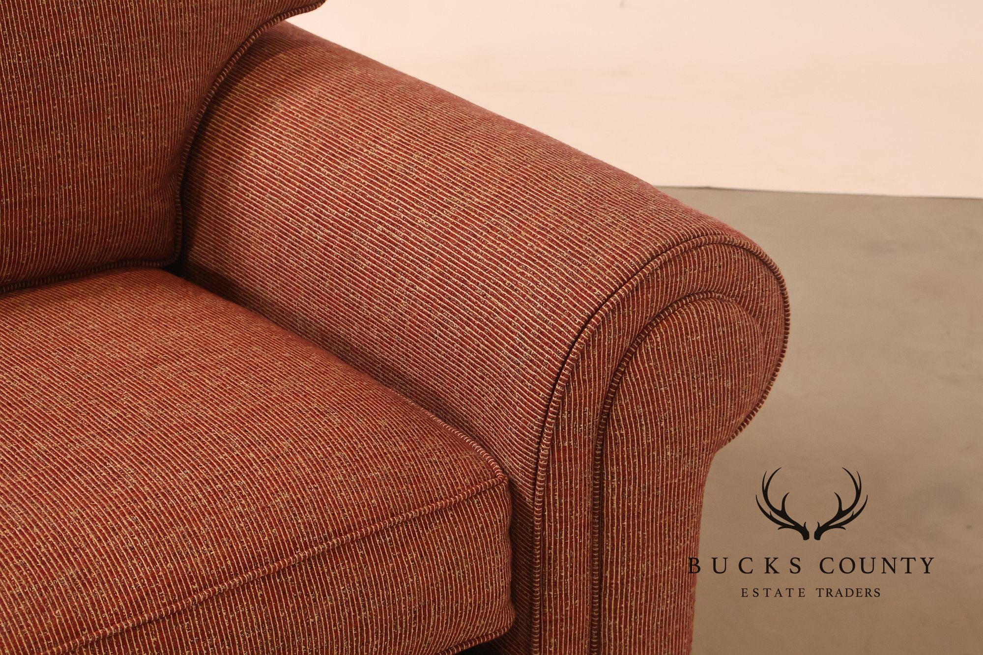 Contemporary Rolled Arm Upholstered Sofa