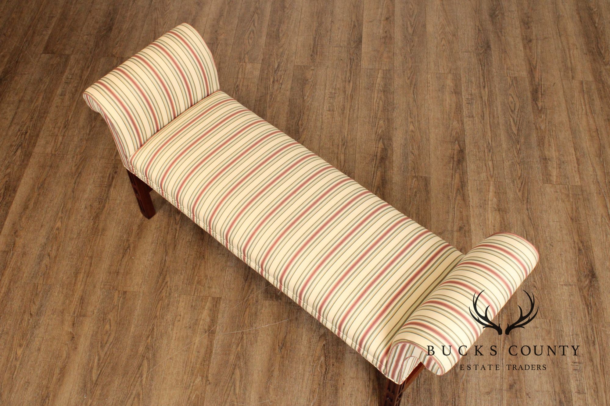 Southwood Chippendale Style Mahogany Window Bench
