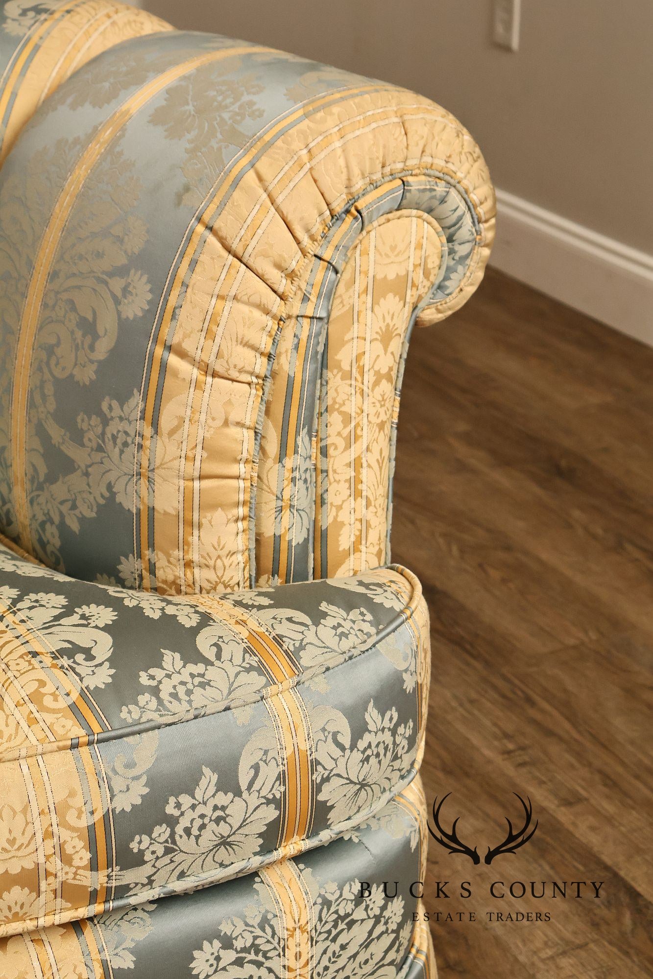 Kindel Custom Upholstered Channel Back Sofa