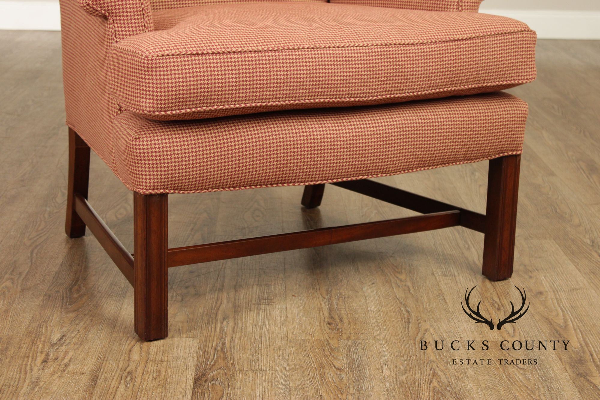 Kittinger Williamsburg Adaptation Pair of Mahogany Wing Chairs
