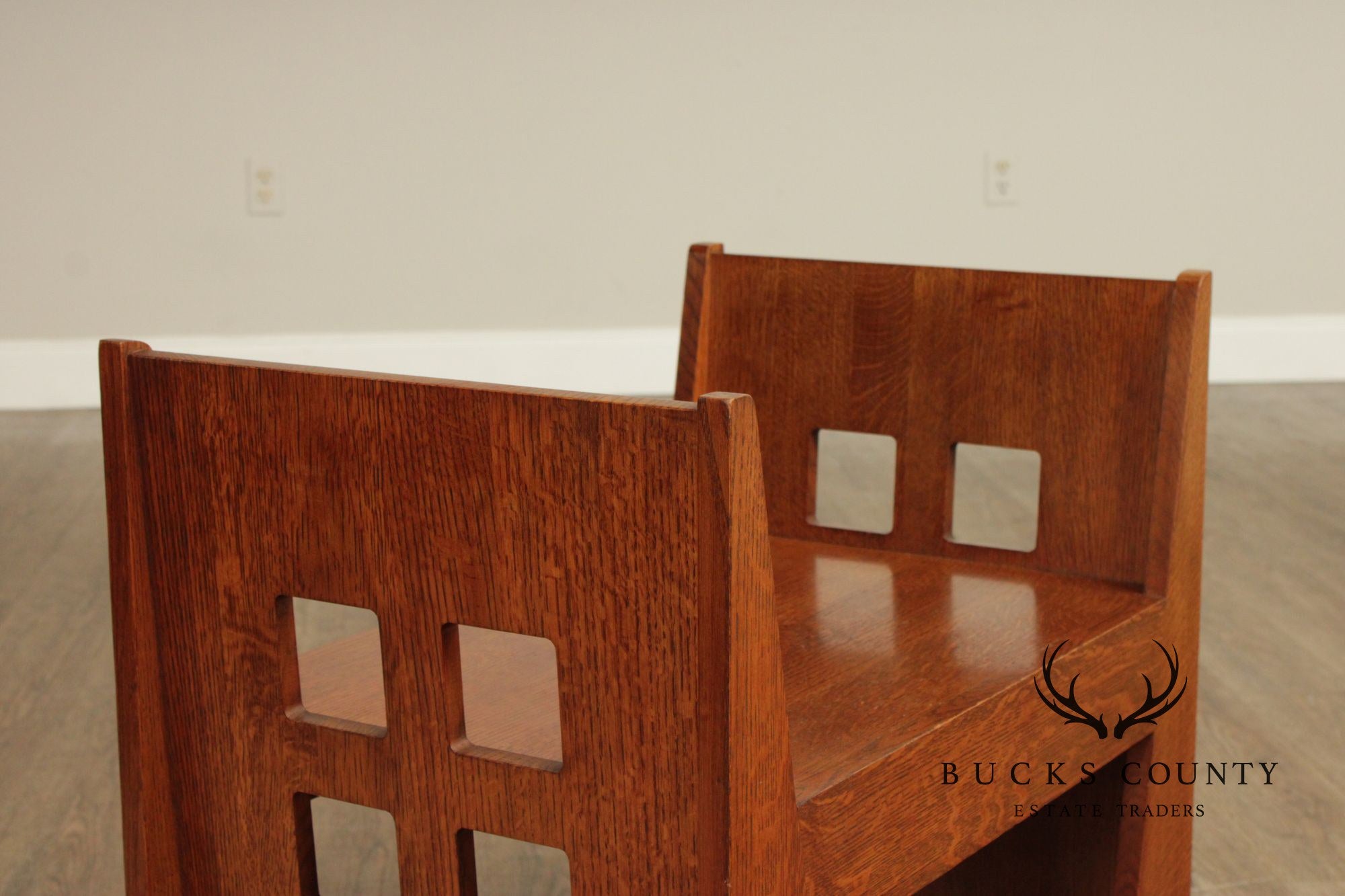 Stickley Mission Collection Oak Limbert Cafe Bench