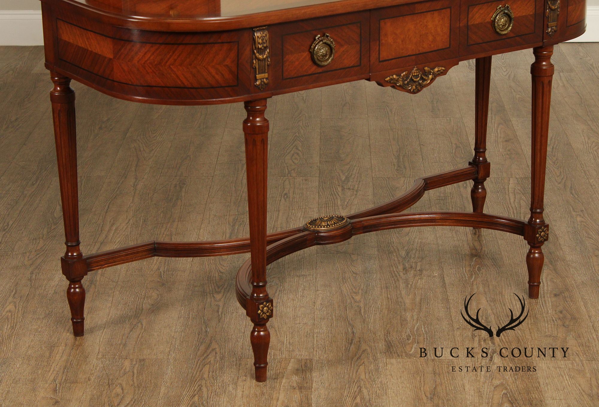Tobey Furniture Co. Mahogany and Satinwood French Style Vanity