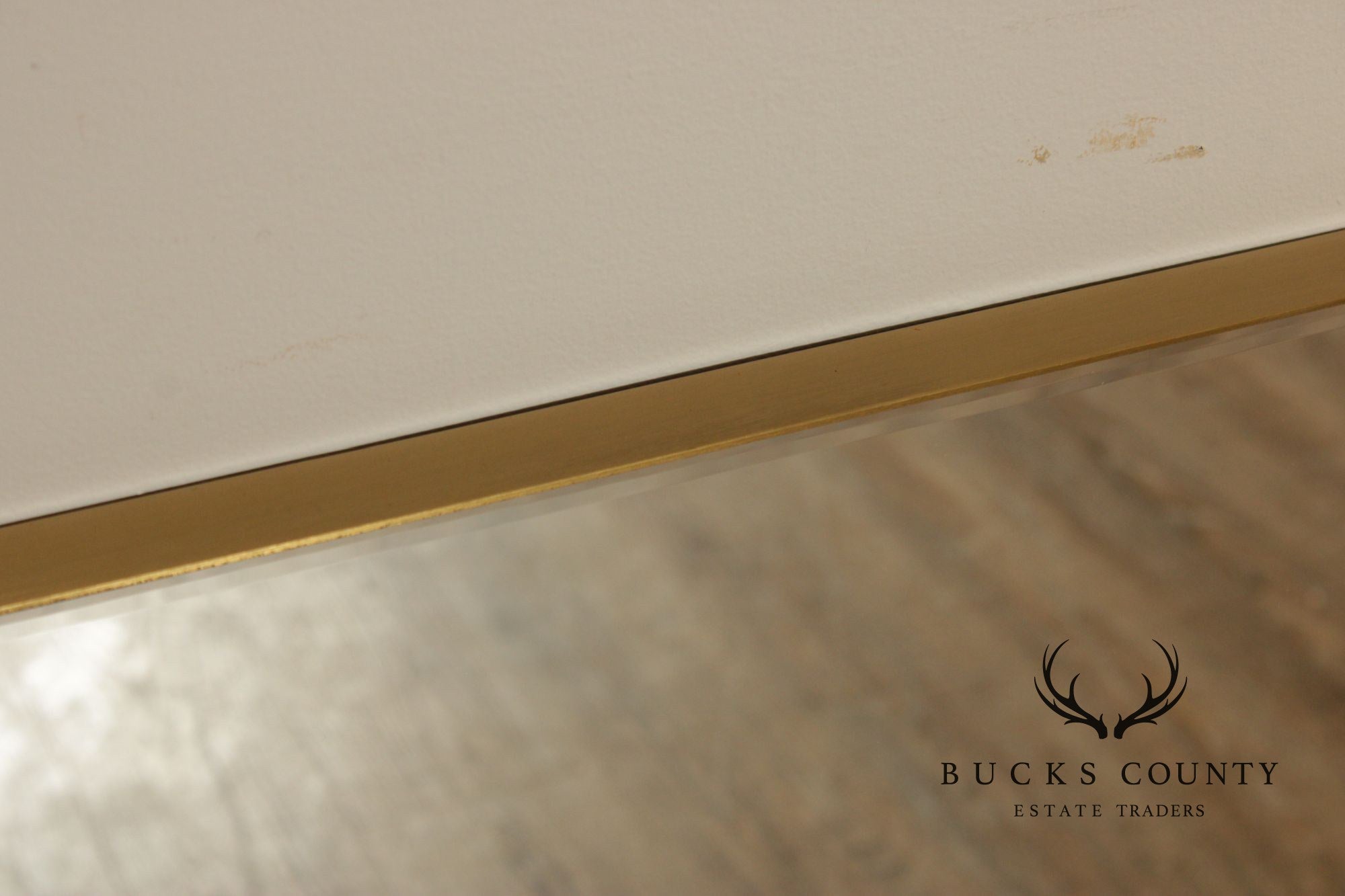 Crate & Barrel 'Edge' Brass Arch Wall Mirror