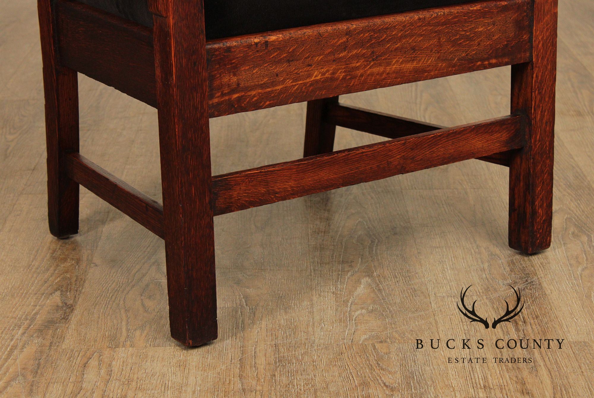 Antique Mission Oak Armchair