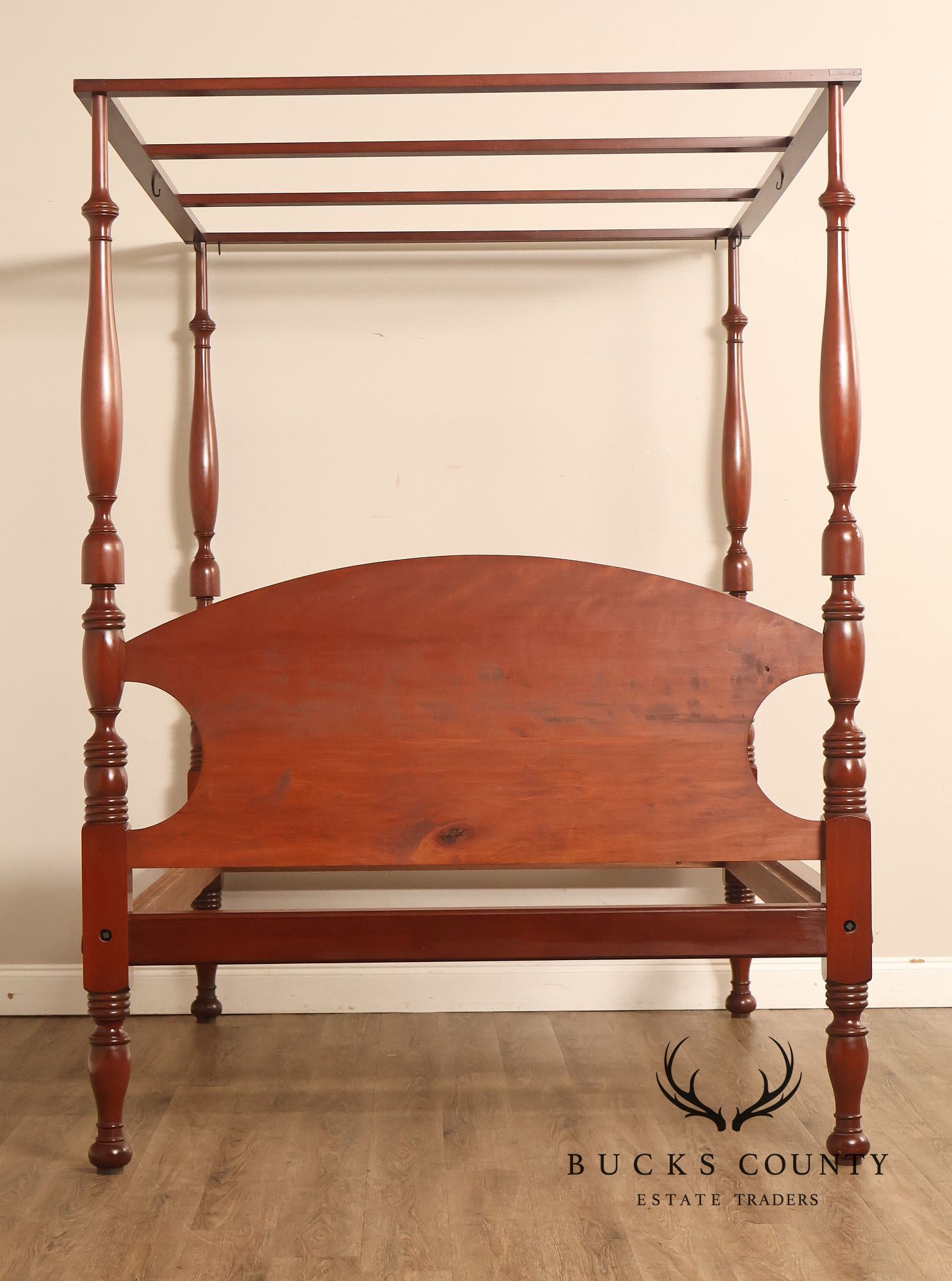 Andersen & Stauffer Sheraton Style Cherry Full Size Tall Post Canopy Bed