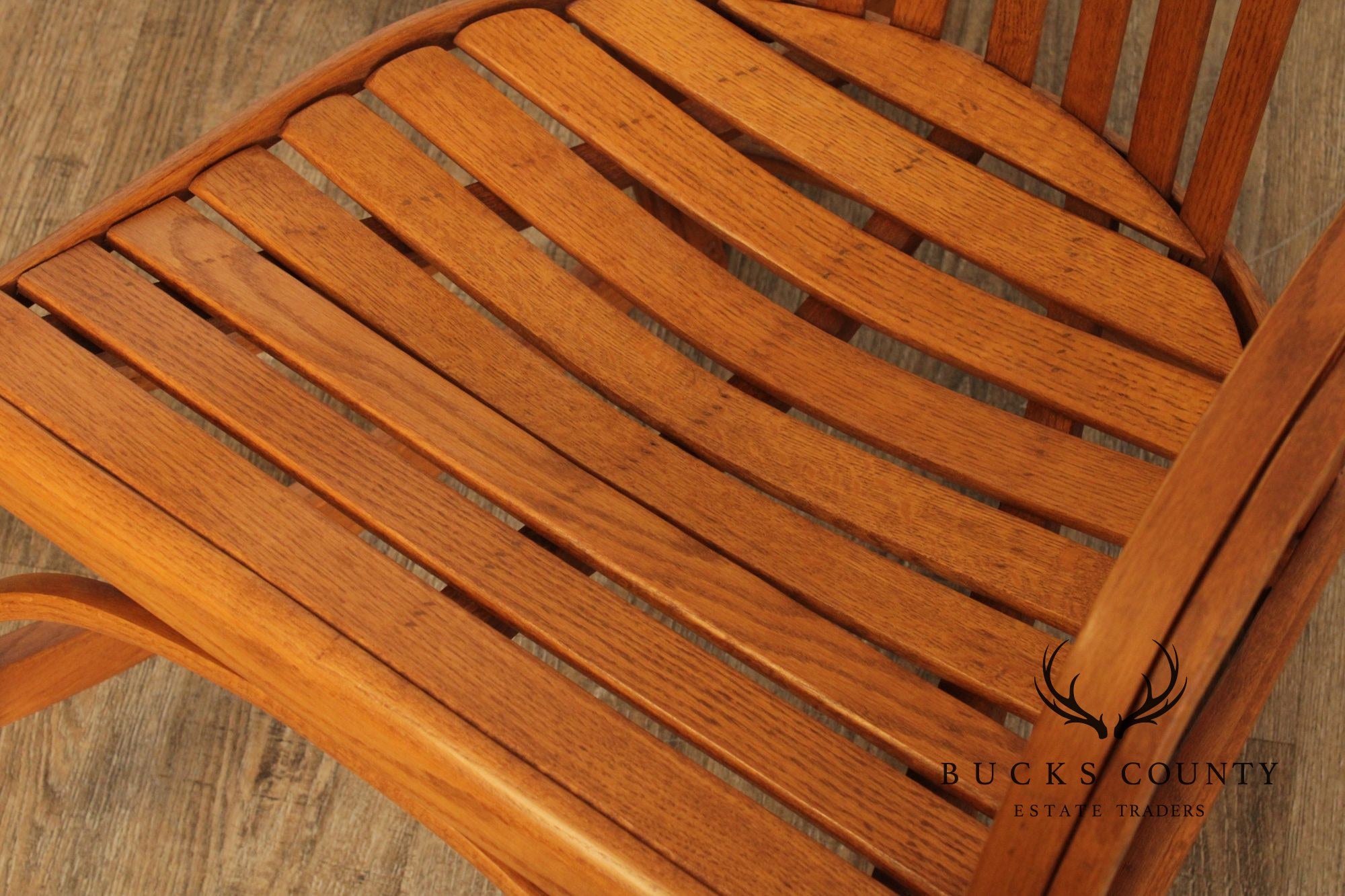 Adirondack Style Oak Bentwood Rocker
