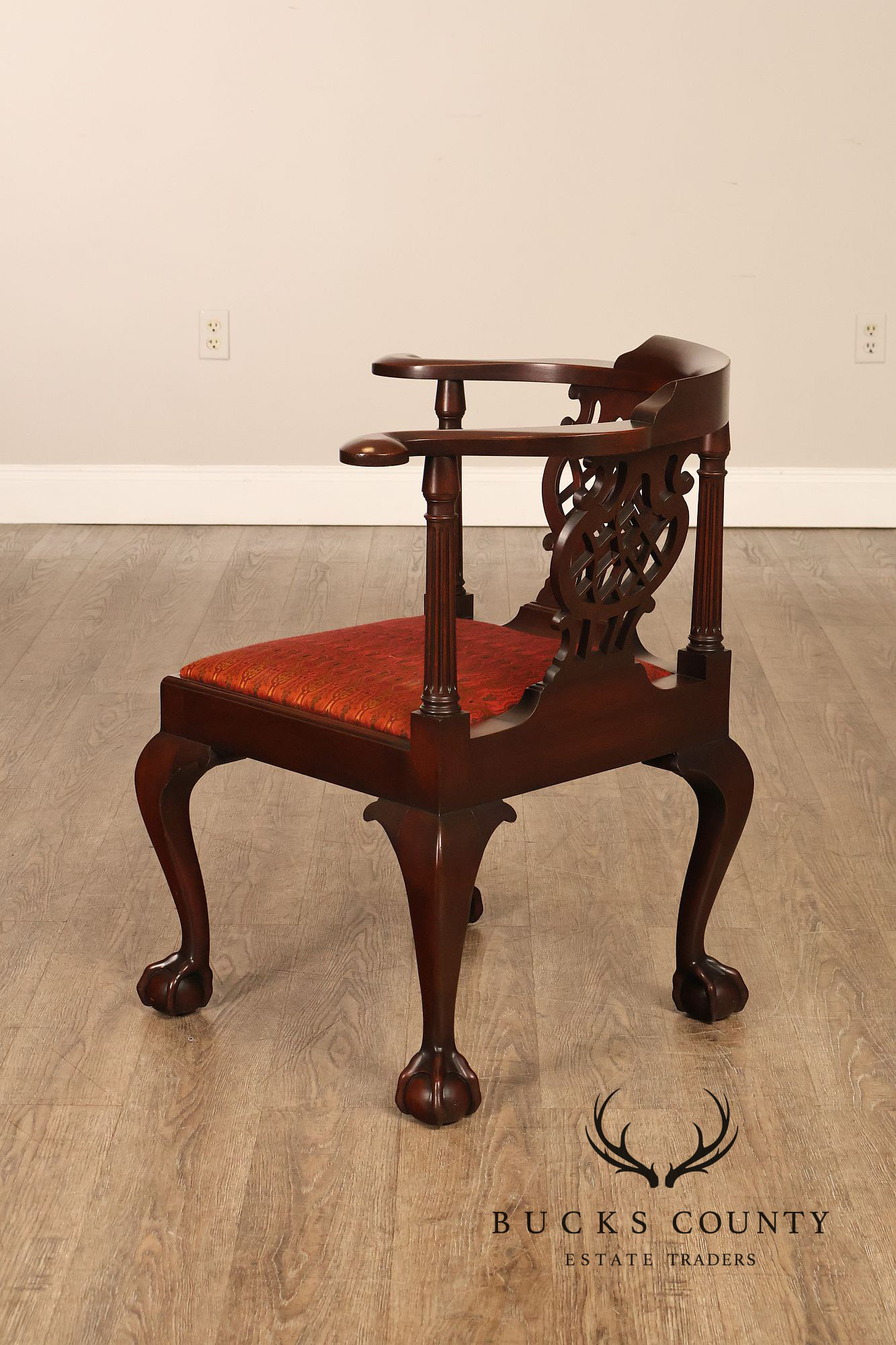 Kittinger Furniture Chippendale Style Mahogany CW-48 Corner Chair