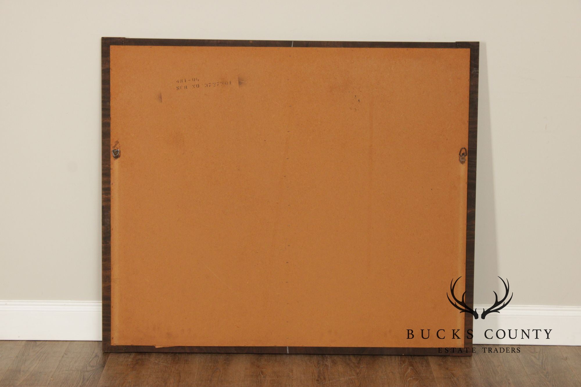 Lane 'Staccato' Brutalist Walnut Wall Mirror