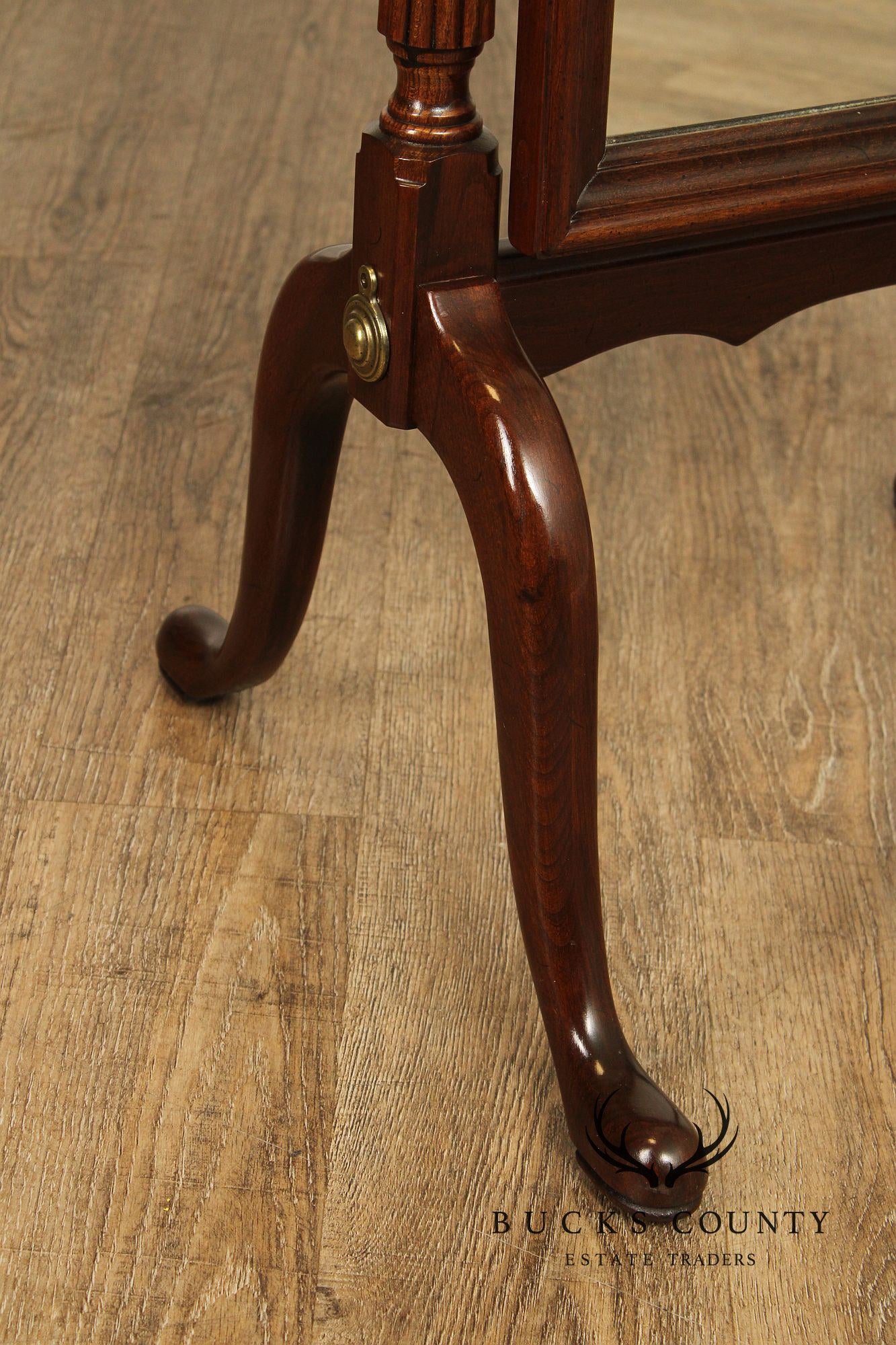 Ethan Allen 'Georgian Court' Cherry Cheval Mirror