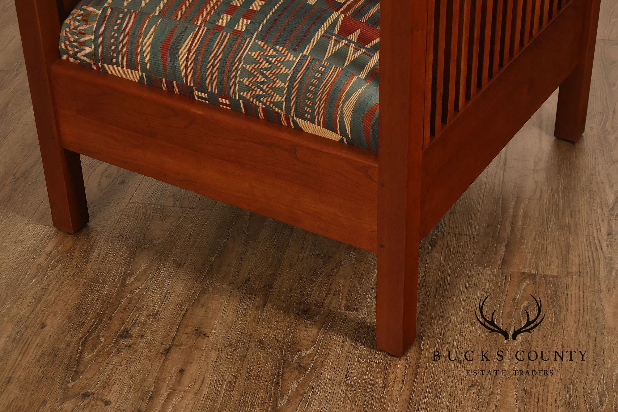 Stickley Mission Collection Cherry Spindle Cube Chair