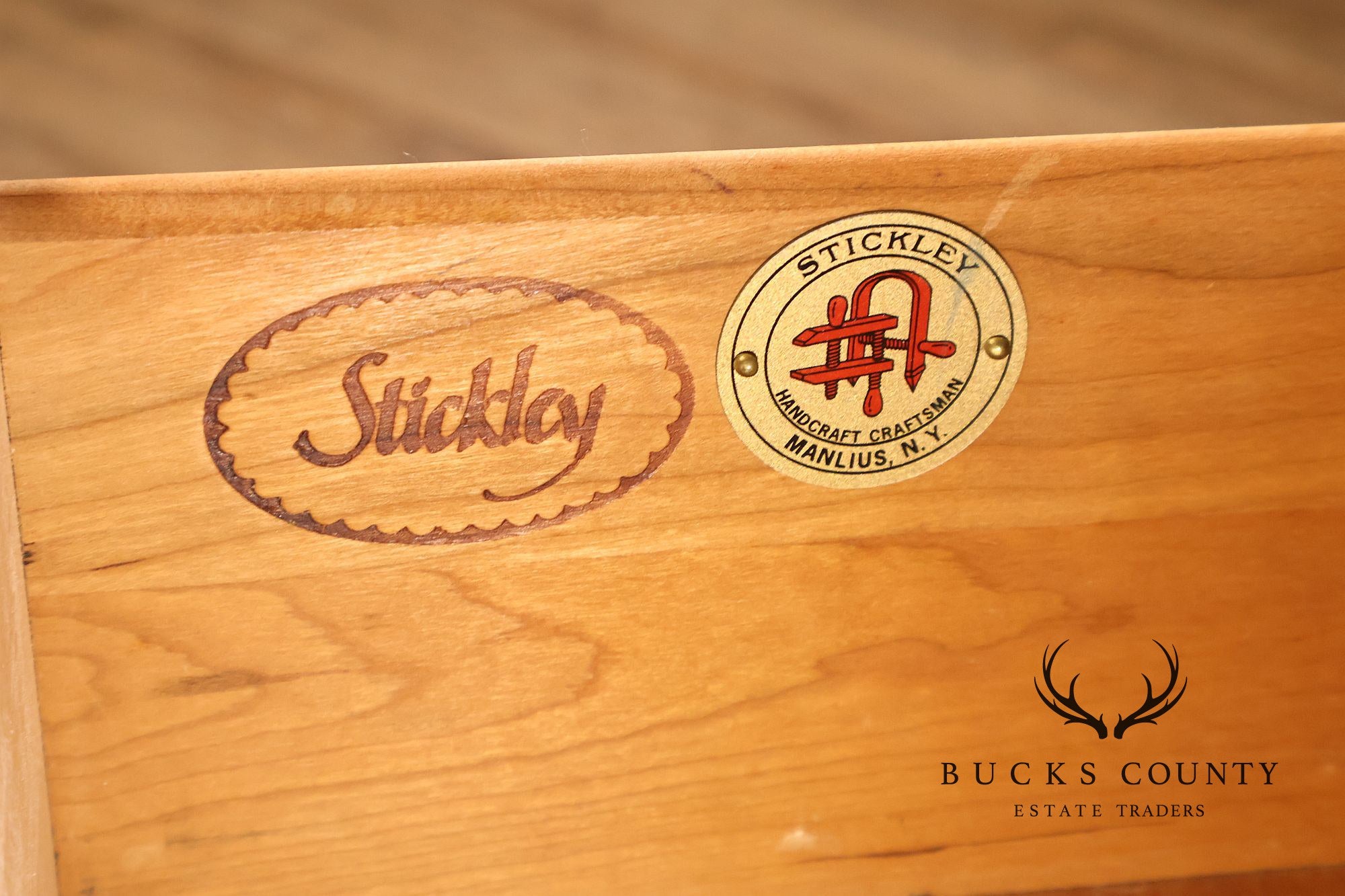 Stickley Mission Collection Harvey Ellis Cherry Three Drawer Nightstands