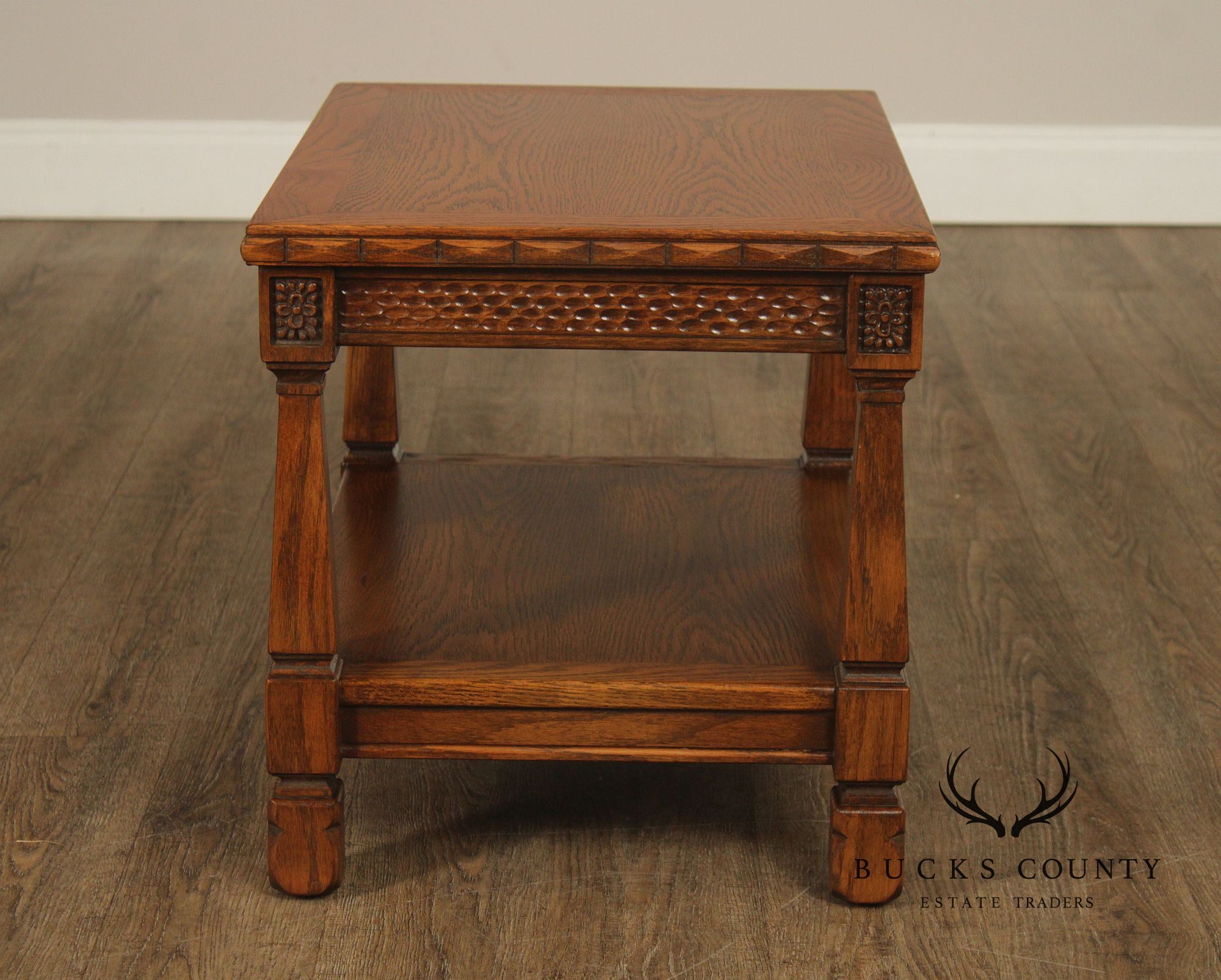 Romweber Viking Oak Two-Tier End Table