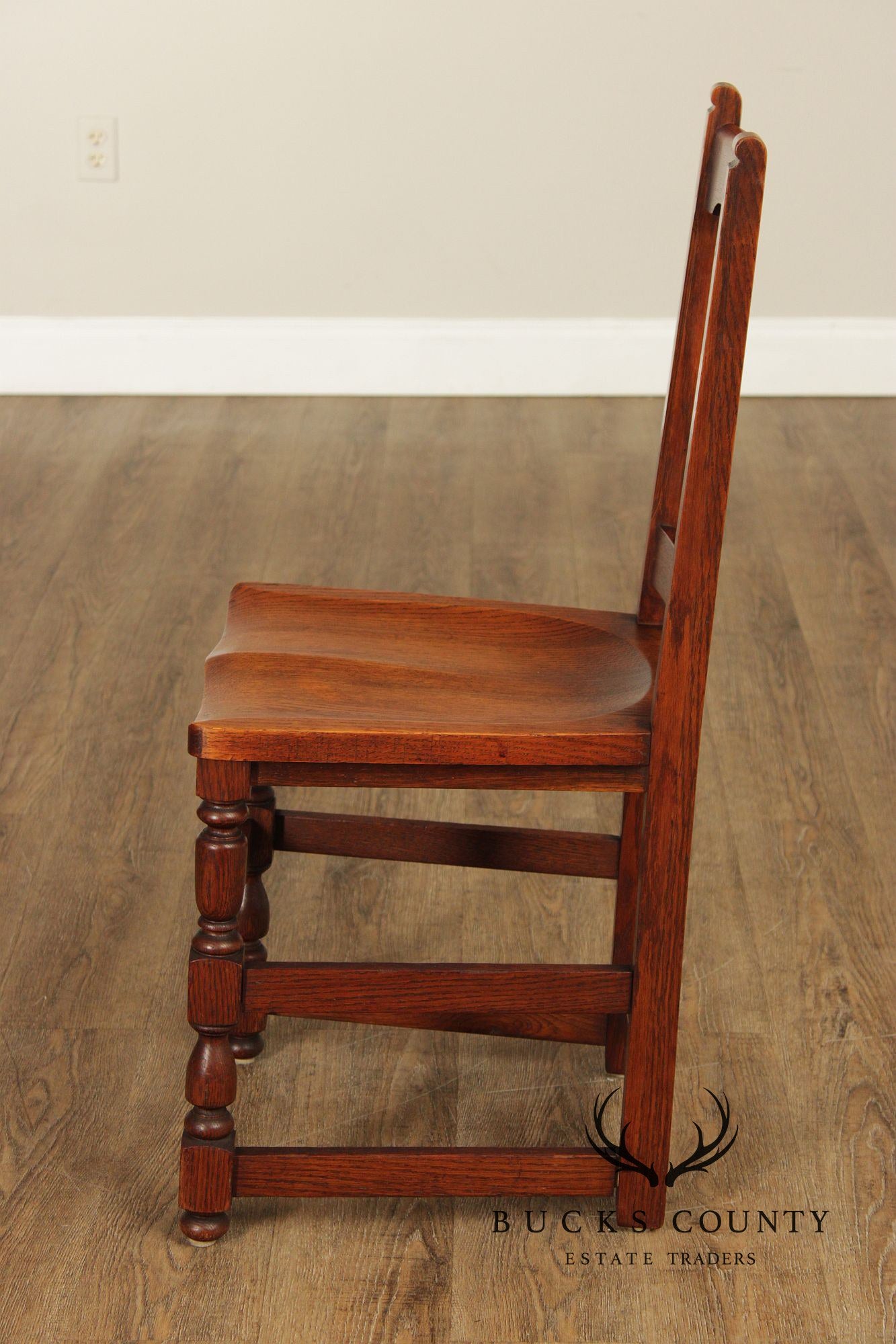 Charles Limbert Antique Mission Oak Desk Chair