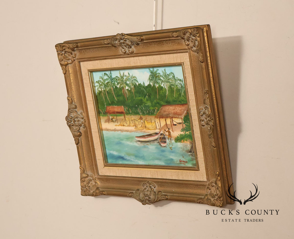 Chris Grieco Caribbean Fishing Scene, 'Marina 2'