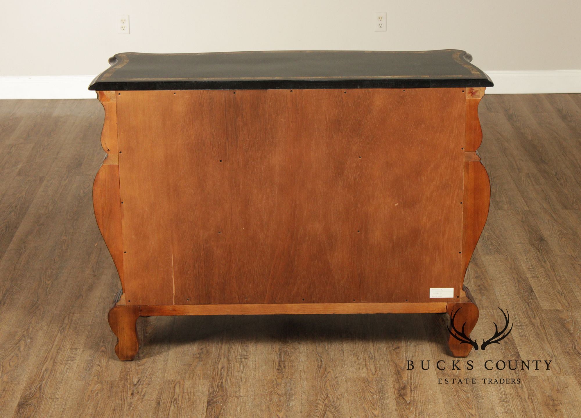 Hooker Furniture 'Seven Seas' Rococo Style Bombe Marble Top Chest of Drawers